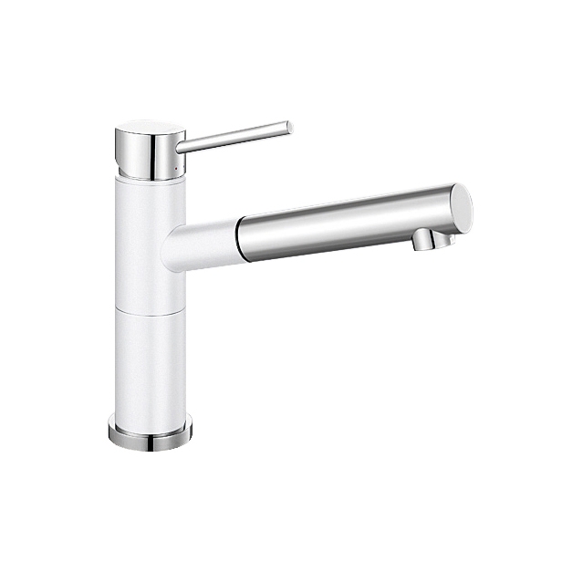 BLANCO ALTA-S Compact | SILGRANIT Weiss Chrom