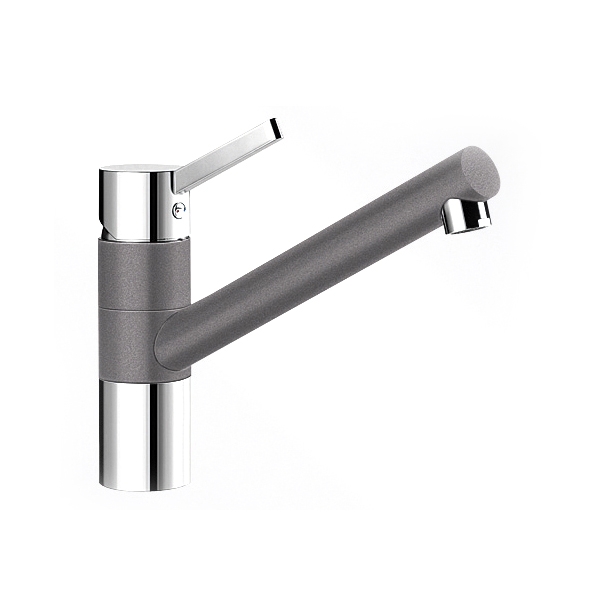 BLANCO TIVO | SILGRANIT Rock Grey Chrome
