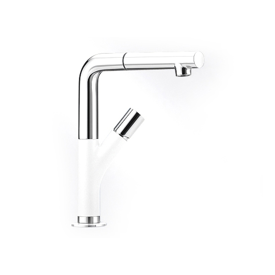 BLANCO YOVIS-S | SILGRANIT Weiss Chrom
