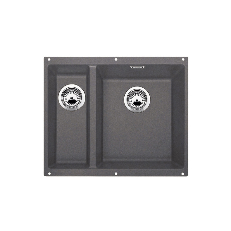 BLANCO SUBLINE 340/160-U | SILGRANIT Felsgrau