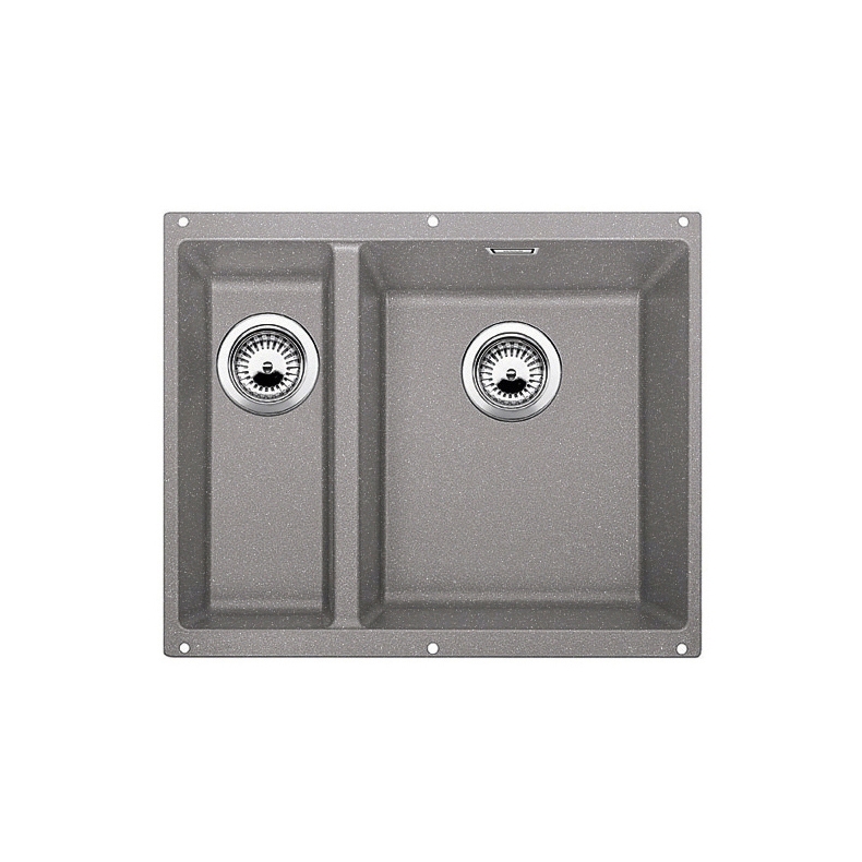 BLANCO SUBLINE 340/160-U | SILGRANIT Alu Metallic