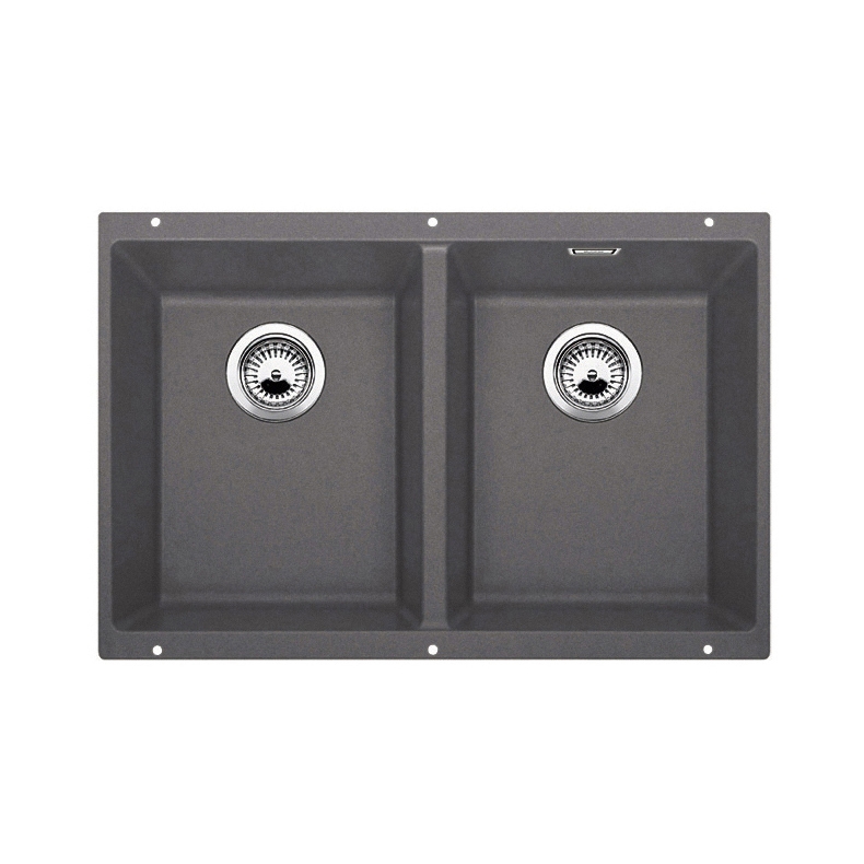 BLANCO SUBLINE 350/350-U | SILGRANIT Felsgrau