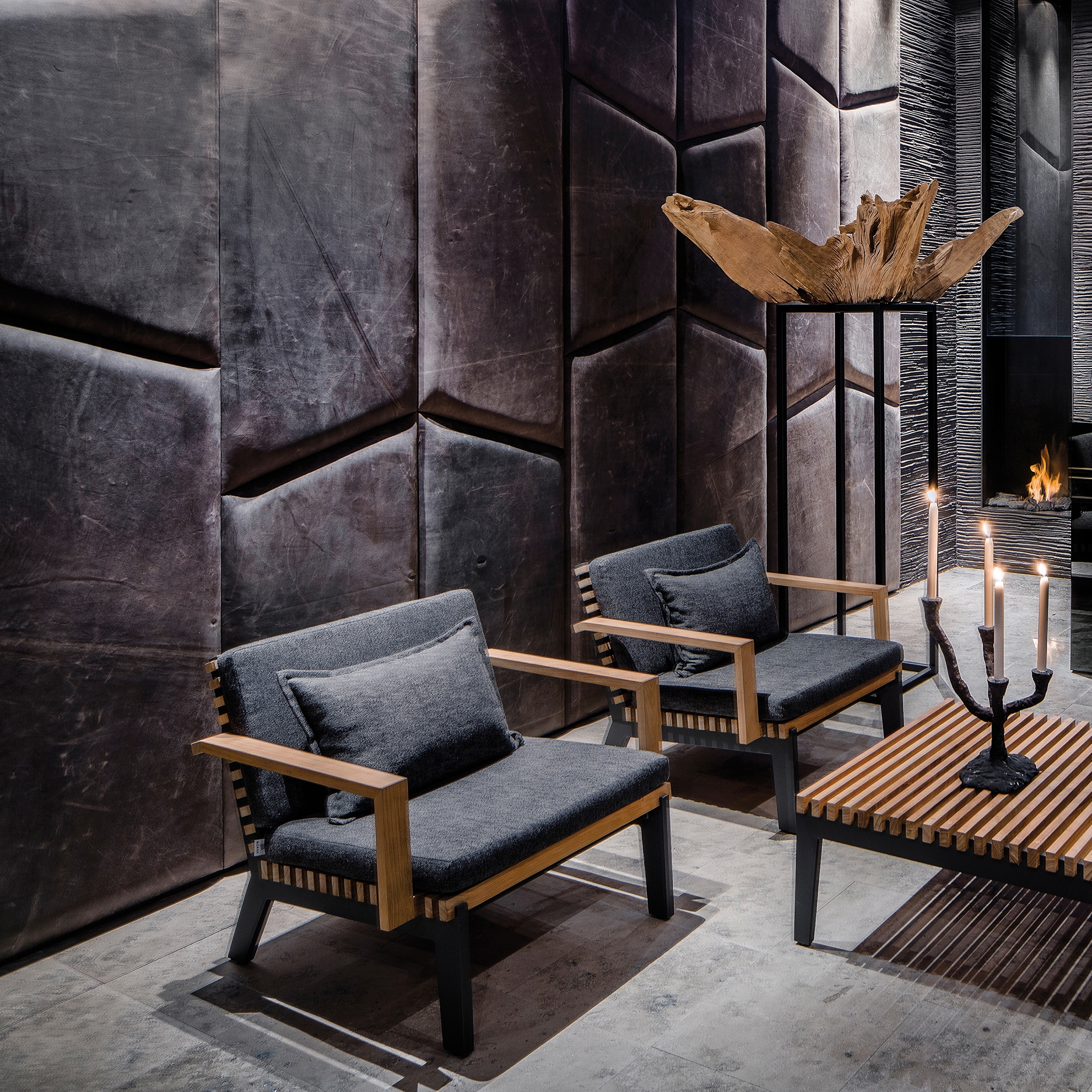 Display product Leather wall from manufacturer Freund