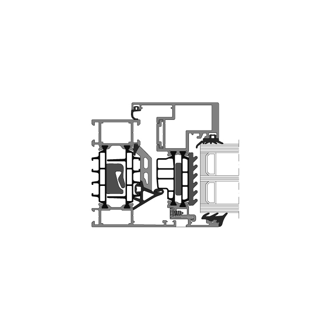 Display product FRAME+ 75 SF from manufacturer Raico