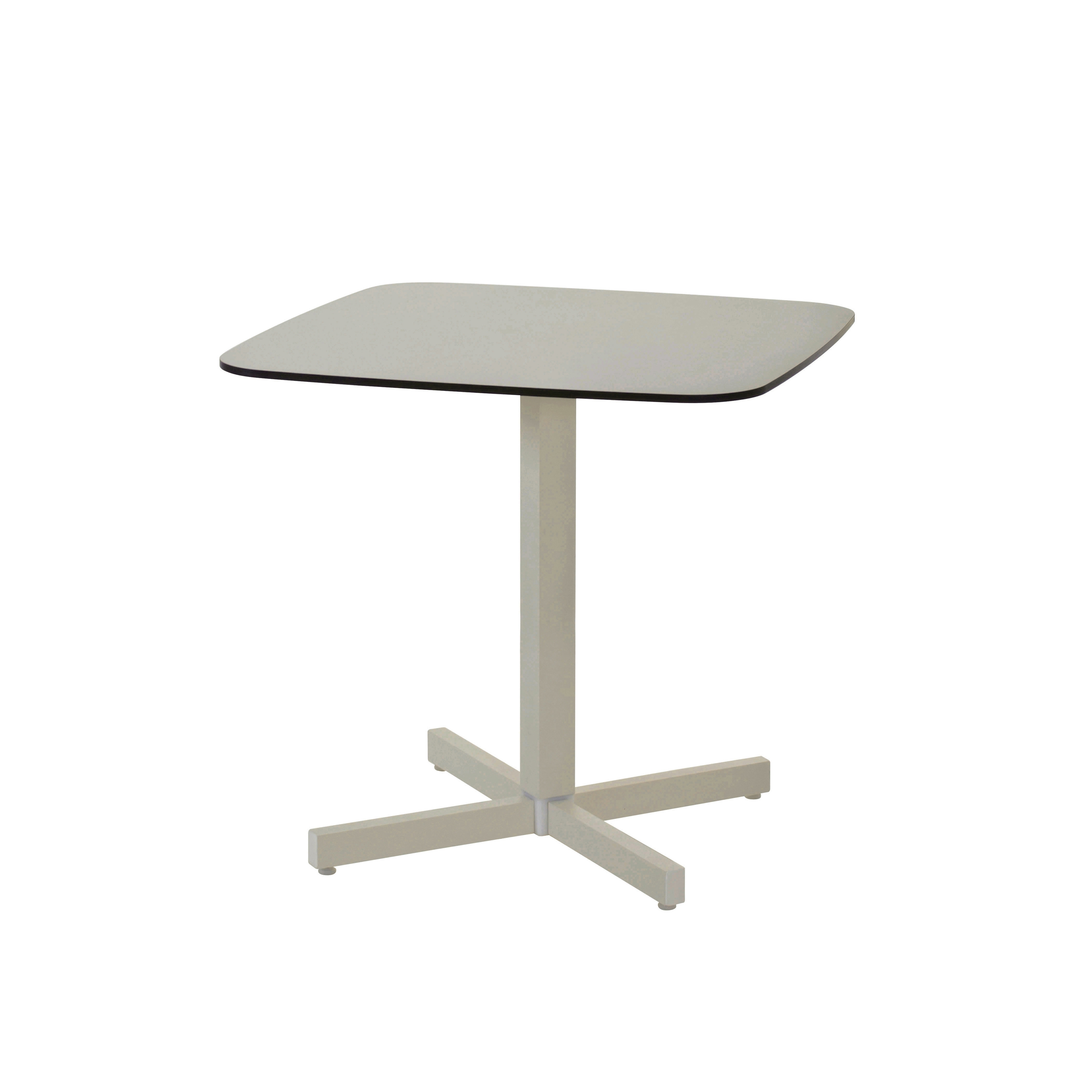 Display product Shine 2/4 seats HPL top square table | 254+256 from manufacturer EMU Group
