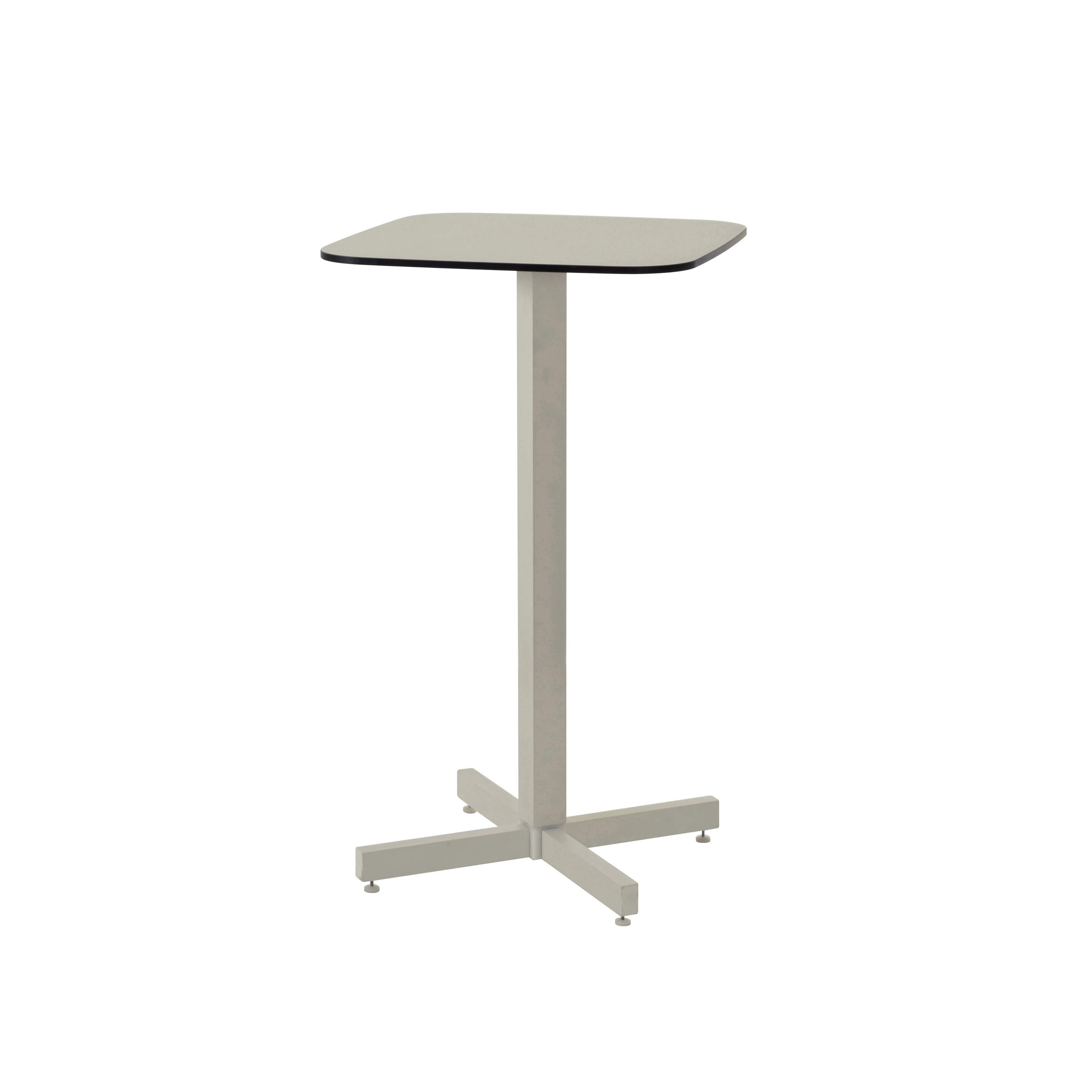 Vertoon produk Shine 2 seats HPL top square counter table | 255+258 van vervaardiger EMU Group