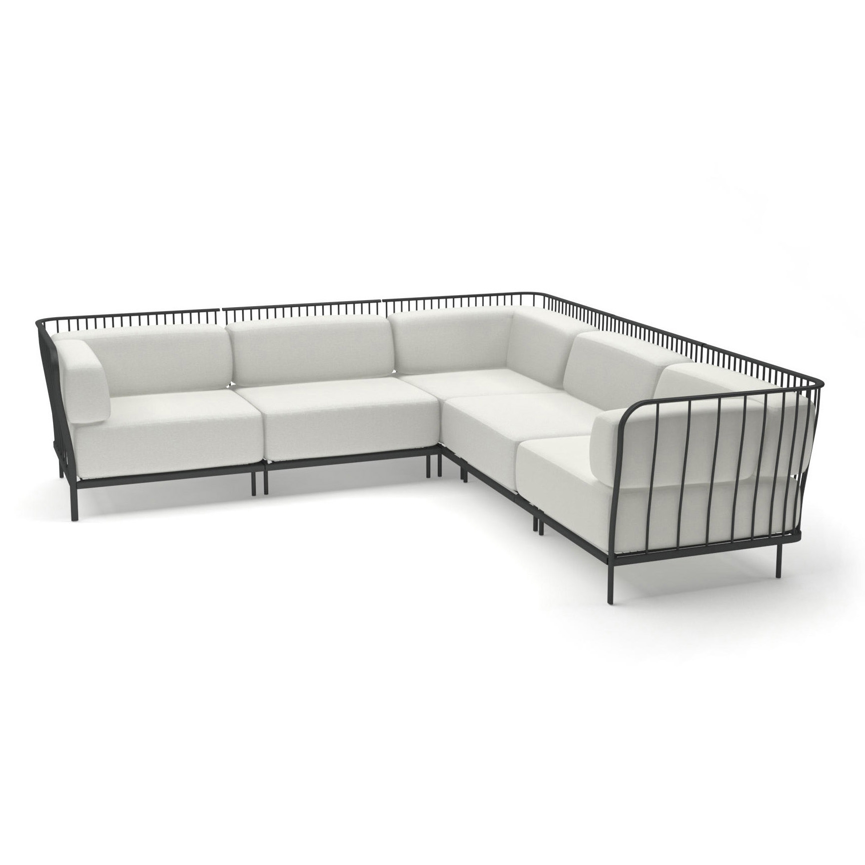 Mostrar el producto Cannolè Five seats corner sofa | 1081+1082+1083+1084 del fabricante EMU Group