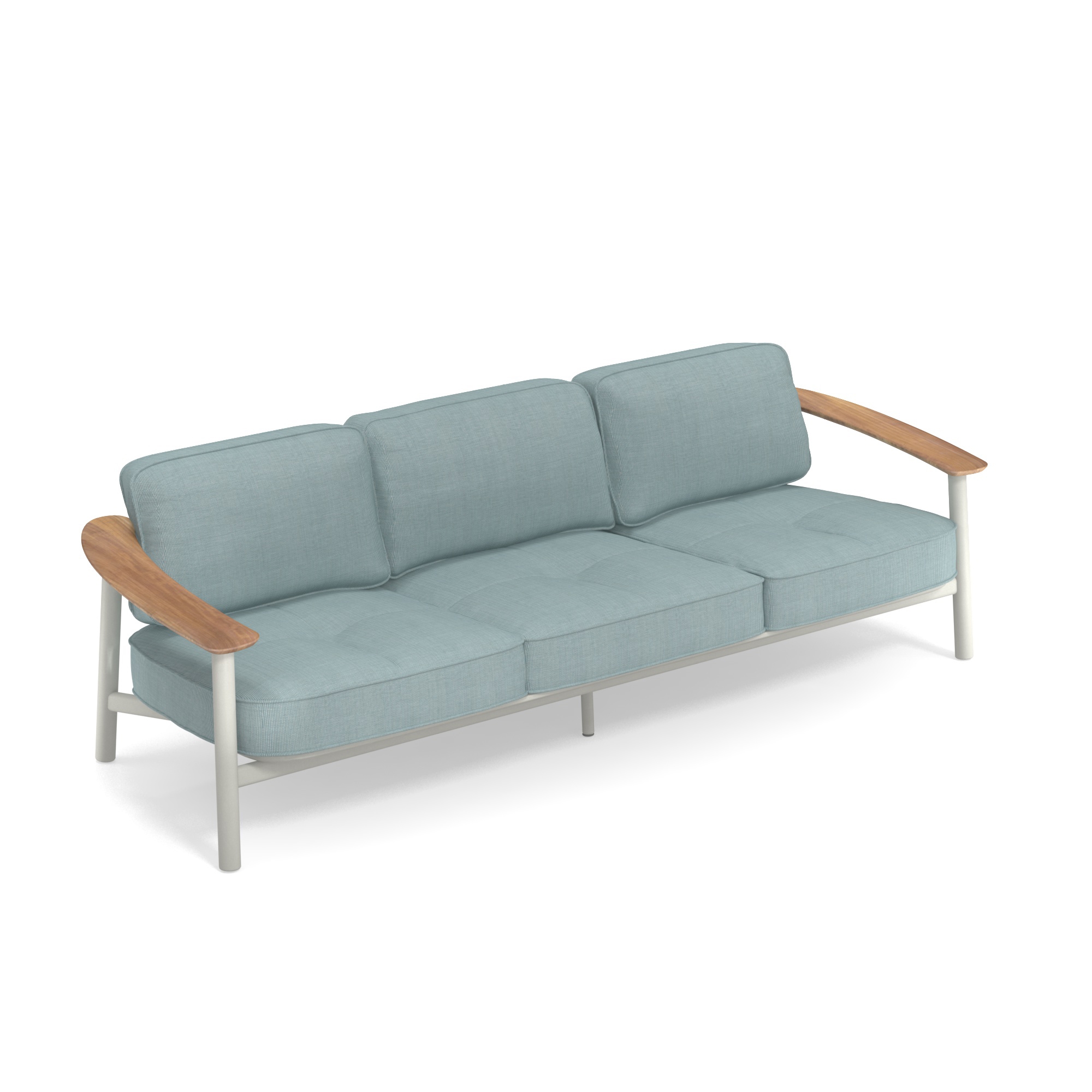 Twins Alu-teak 3-seater sofa | 6047