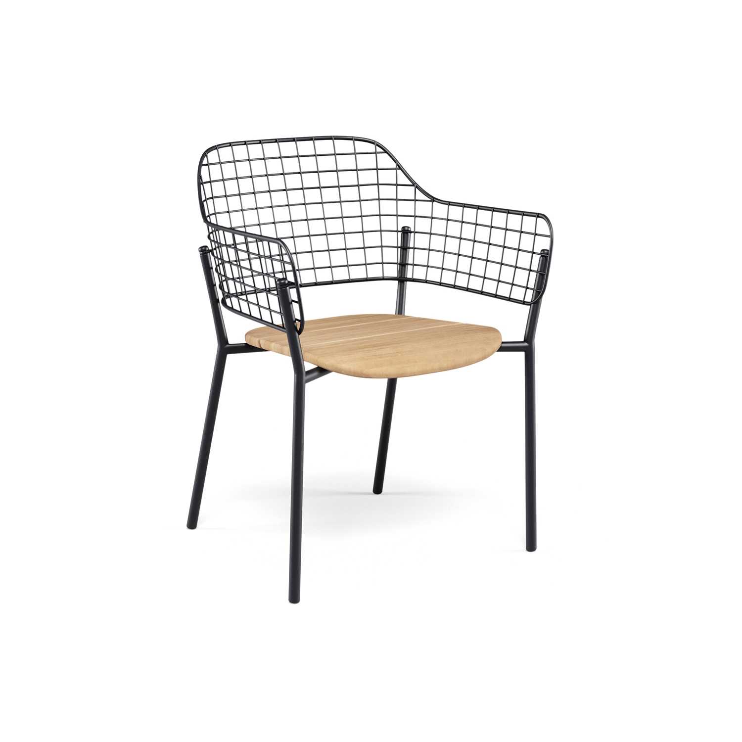 Display product Lyze Armchair with teak seat I 616-82 from manufacturer EMU Group