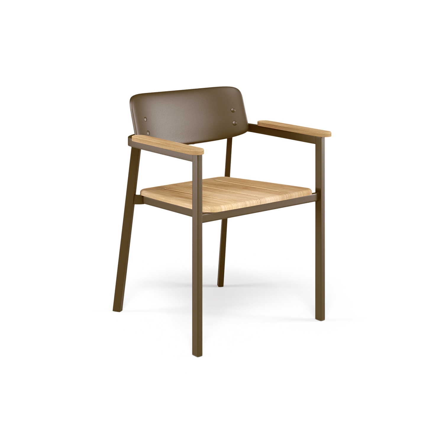 Shine Armchair with teak seat | 248-82