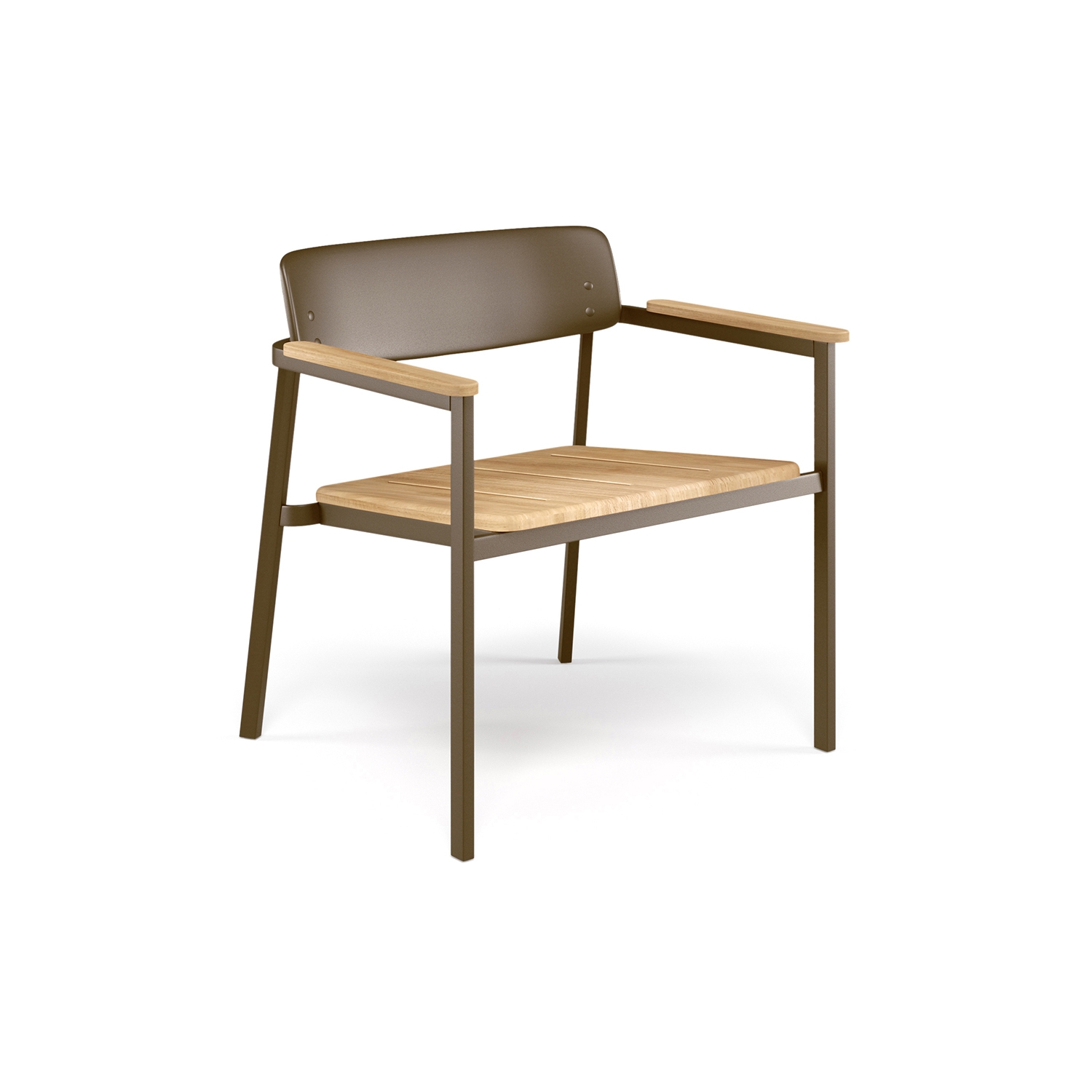 Shine Lounge chair with teak seat | 249-82