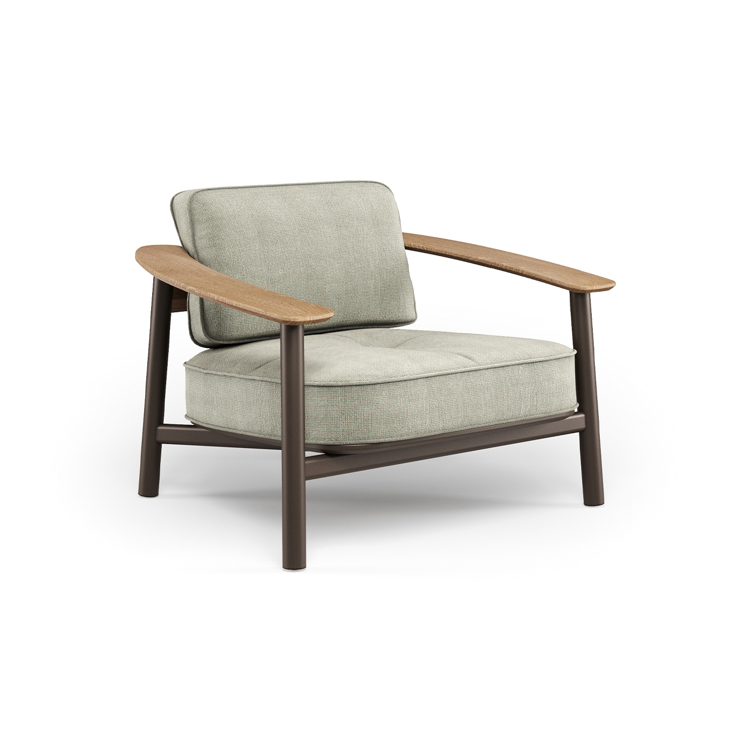 Twins Alu-teak 1-seater sofa | 6045