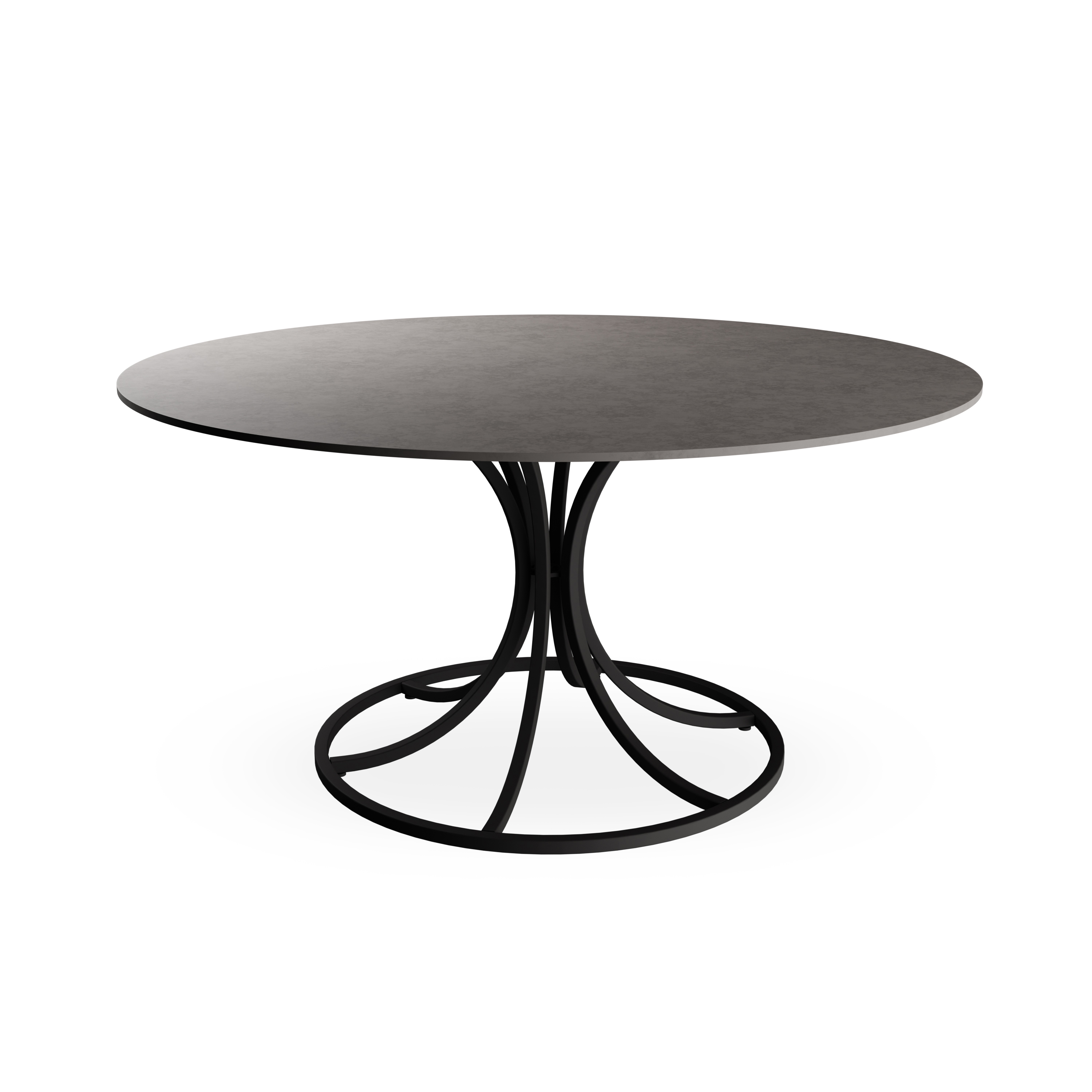 Collier Round Table with porcelain stoneware | 1358+1345