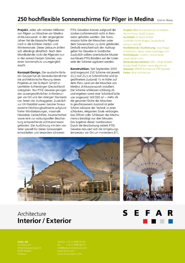 Vorschaubild für die Datei 250 hochflexible Sonnenschirme für Pilger in Medina