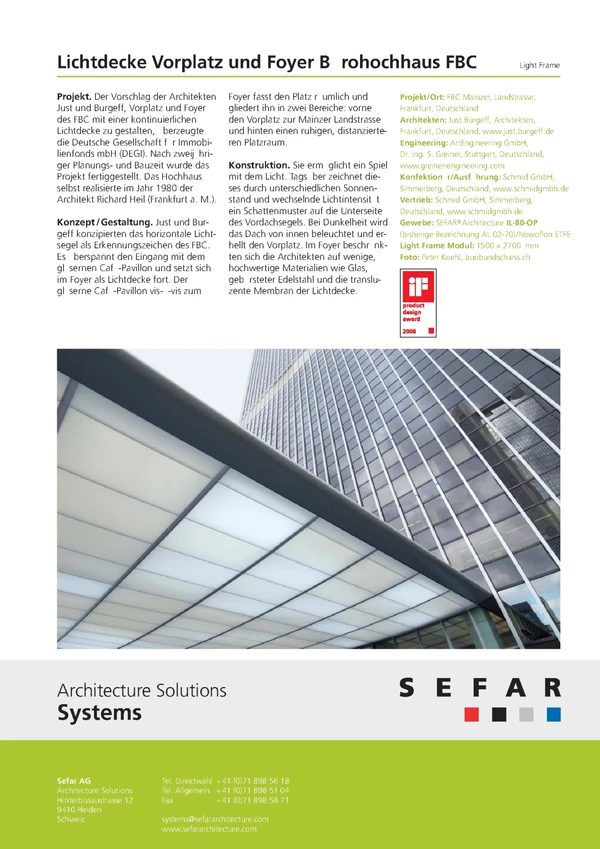 Vorschaubild für die Datei Lichtdecke Vorplatz und Foyer Bürohochhaus FBC