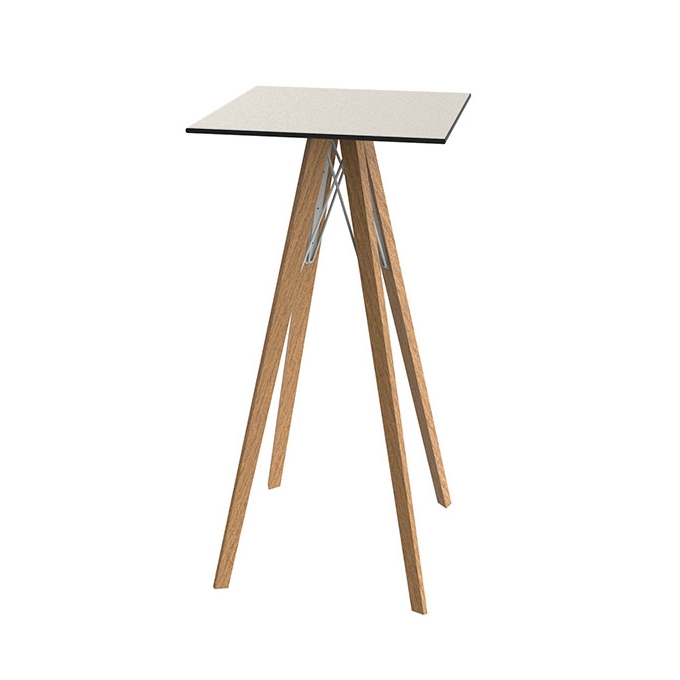 Display product Faz wood high table from manufacturer Vondom