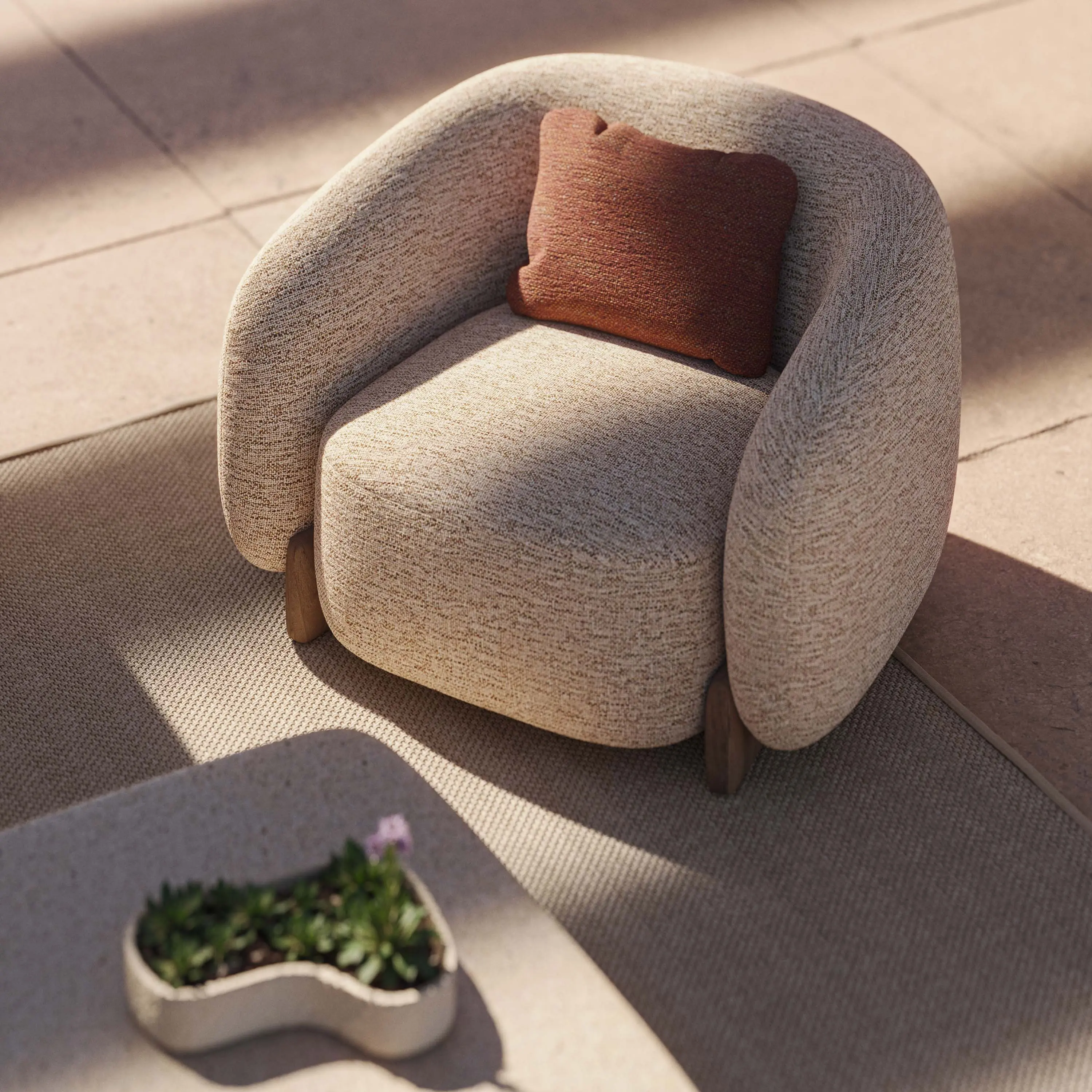 Vondom - Milos poltrona imbottita