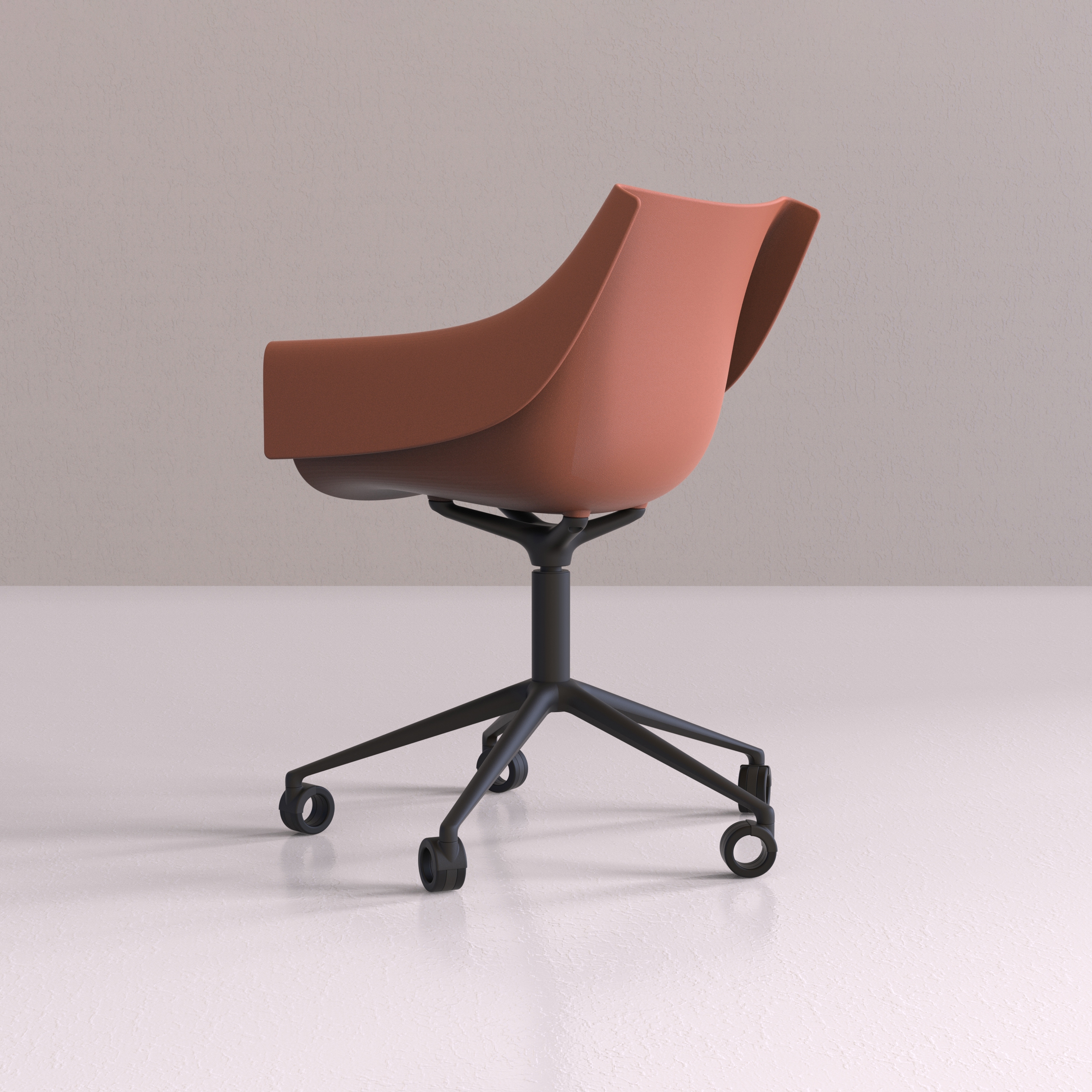 Display product Manta Swivel Caster Armchair from manufacturer Vondom