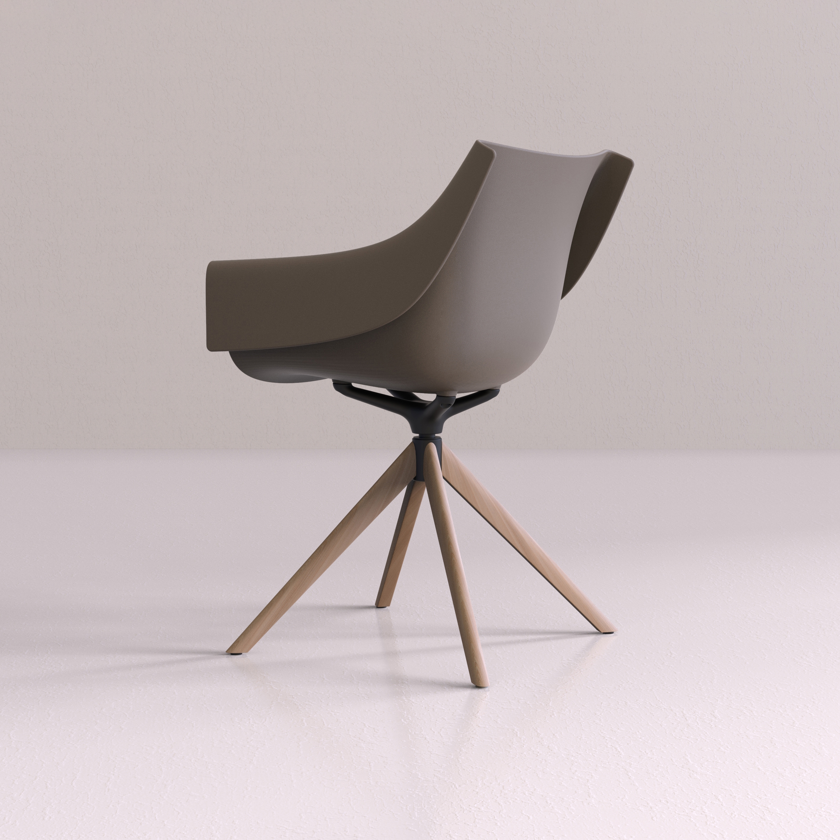 Afficher le produit Manta Wooden Swivel Armchair du fabricant Vondom