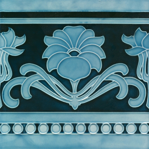 ART NOUVEAU TILES DECORATED