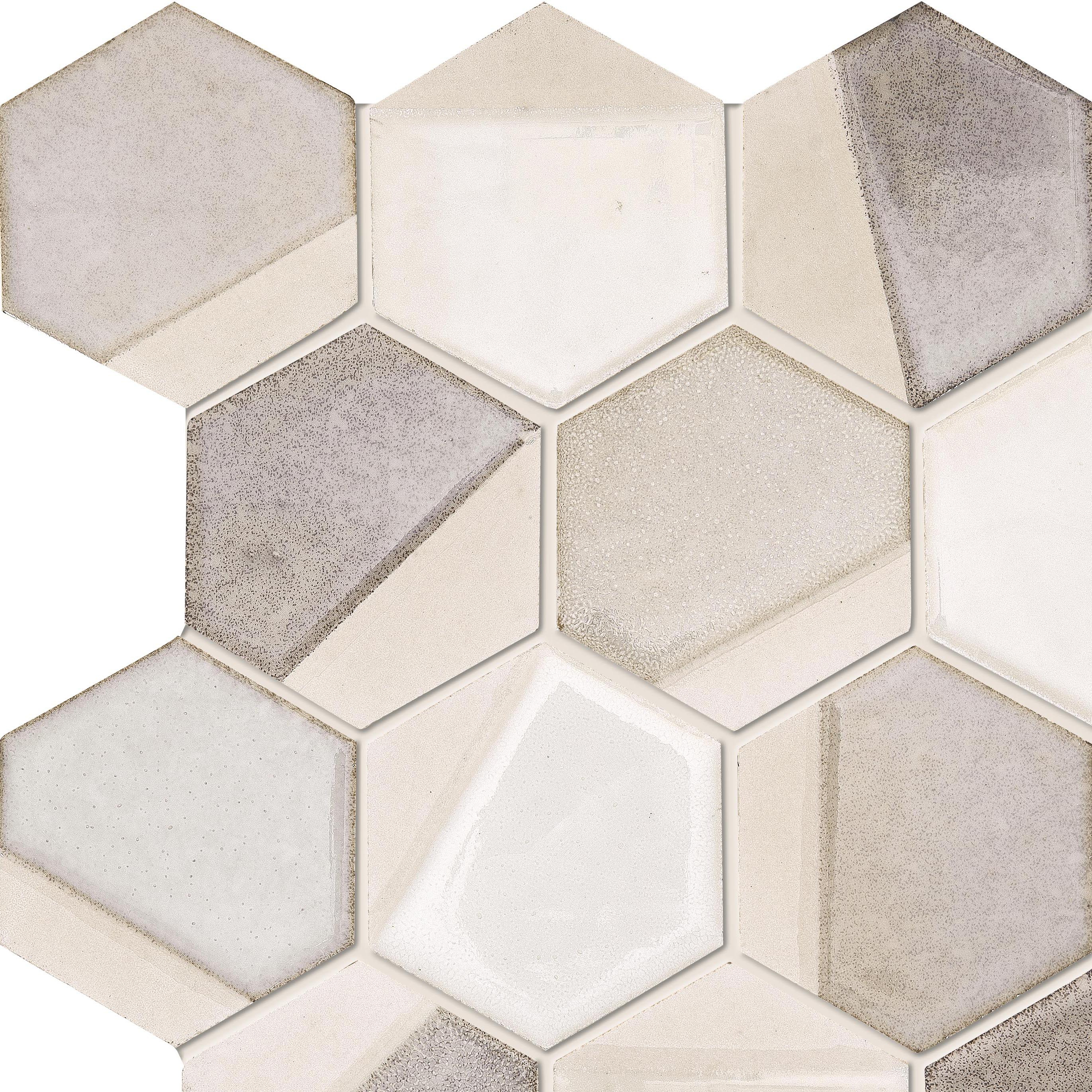 Display product Art Mos. Esagona Dek.Sand from manufacturer Ceramiche Supergres