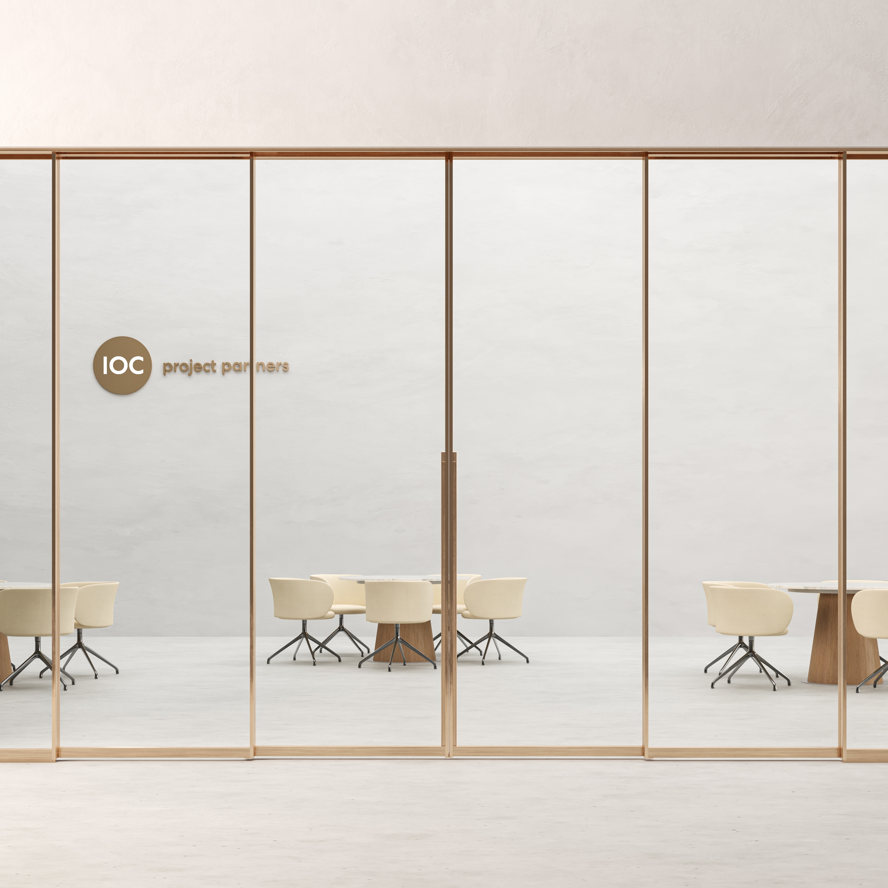 Privé - Synchronized glazed partition