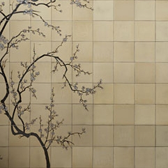 Cherry tree mural
