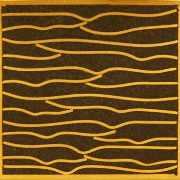 Pleats gold moss 5x5