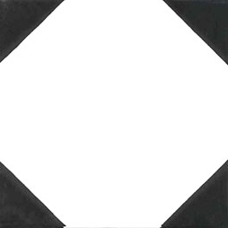 Quattro Angoli Nero 20x20