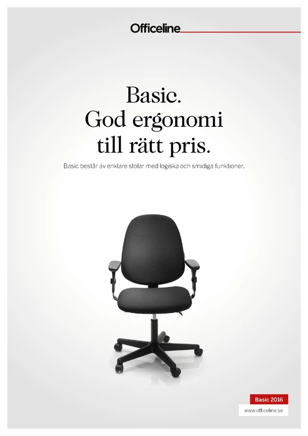 Preview image for the file Officeline Basic. God ergonomi till rätt pris.