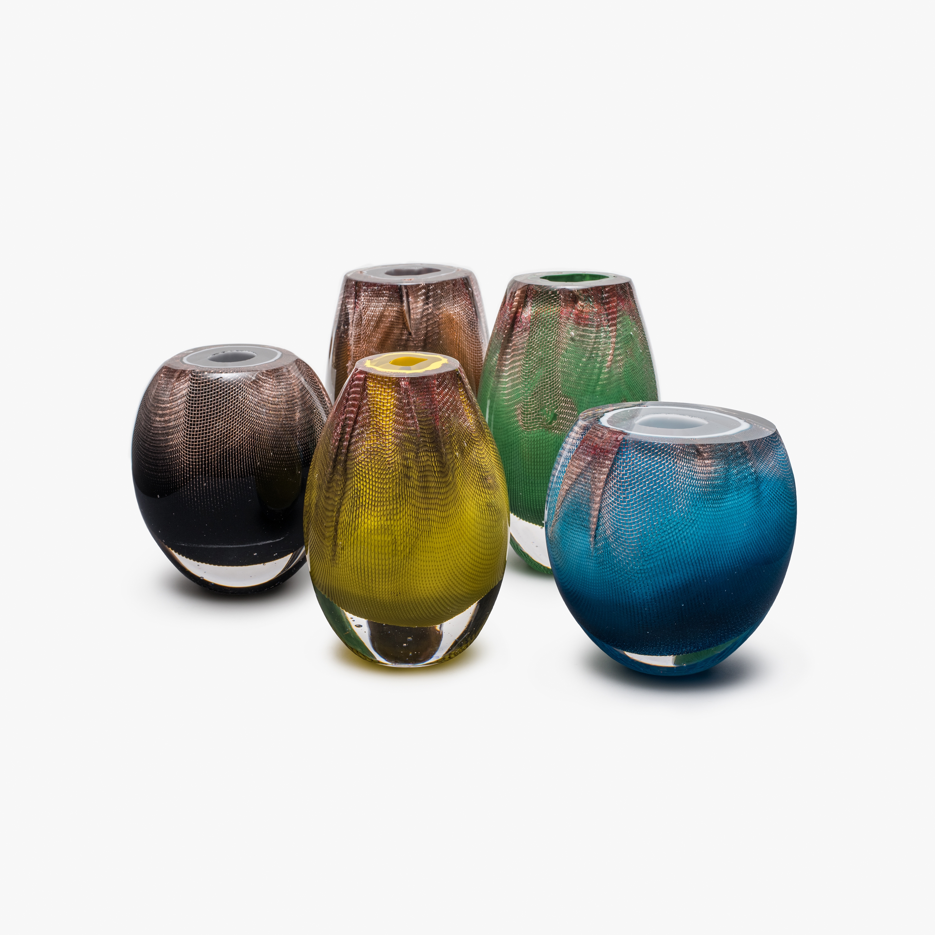 Mostrar el producto Series 84.2 copper mesh glass vase del fabricante Bocci