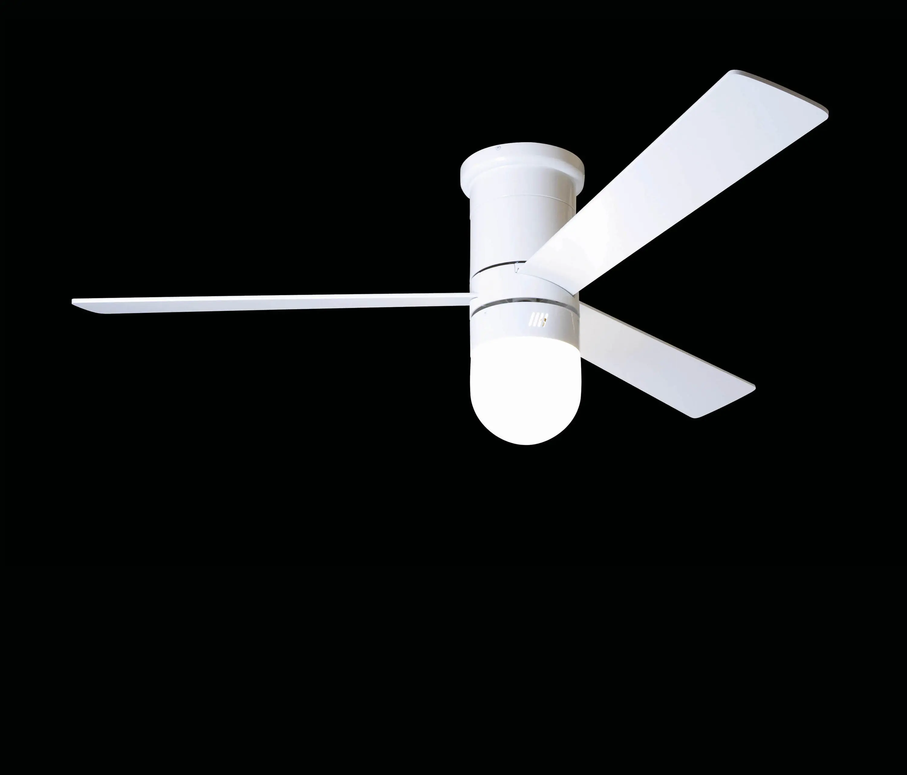 The Modern Fan - Cirrus hugger gloss white with 352 light
