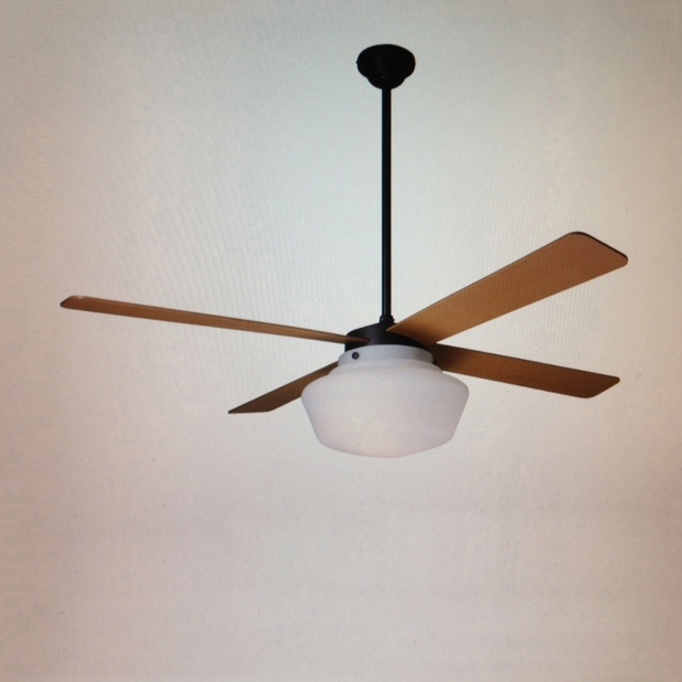 Display product Schoolhouse Rubbed Bronze from manufacturer The Modern Fan
