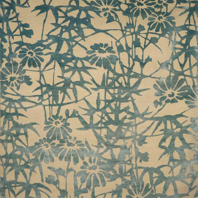 Bamboo Blossoms Blue