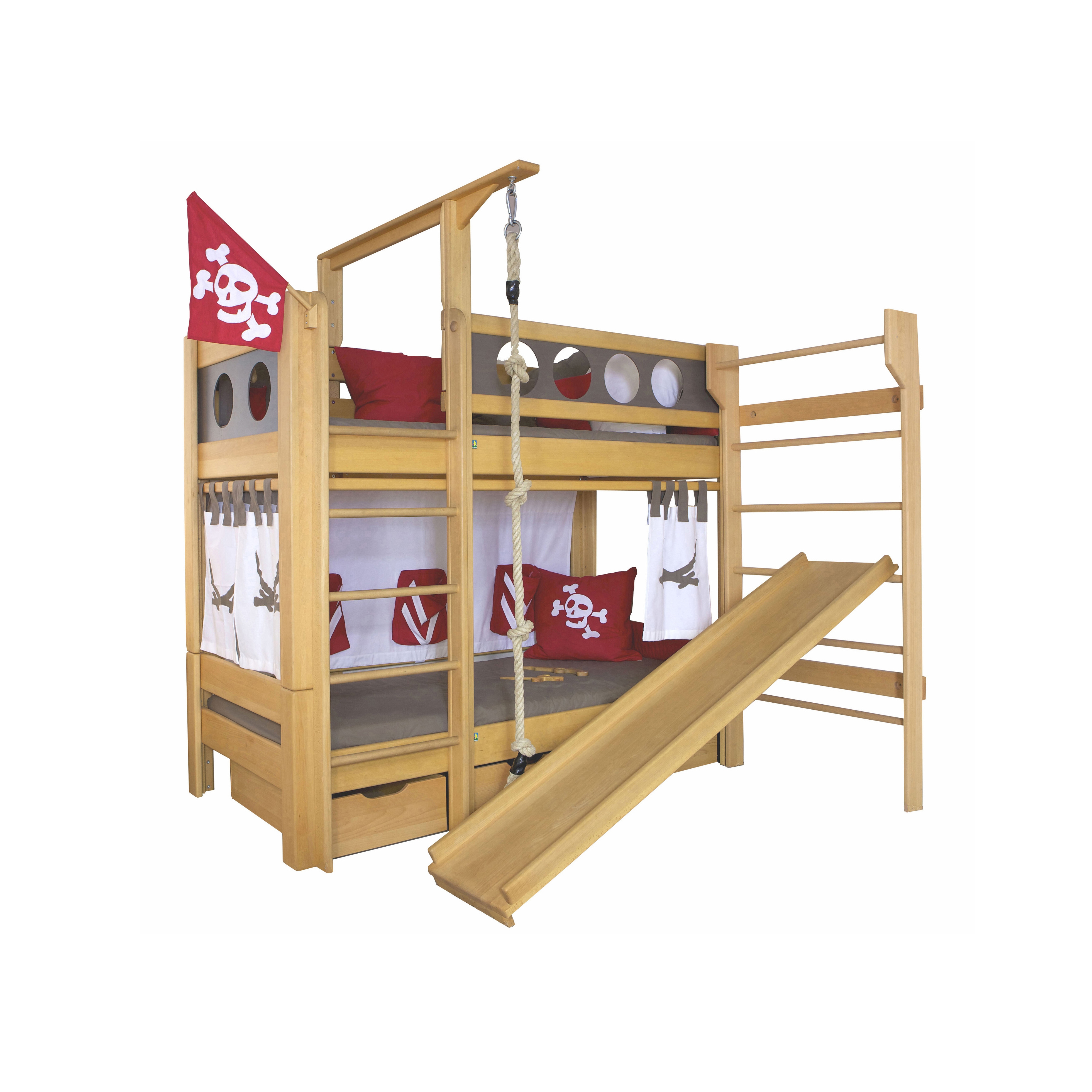 Produkt Pirat Etagenbett mit Rutsche DBA-202 des Herstellers De Breuyn anzeigen