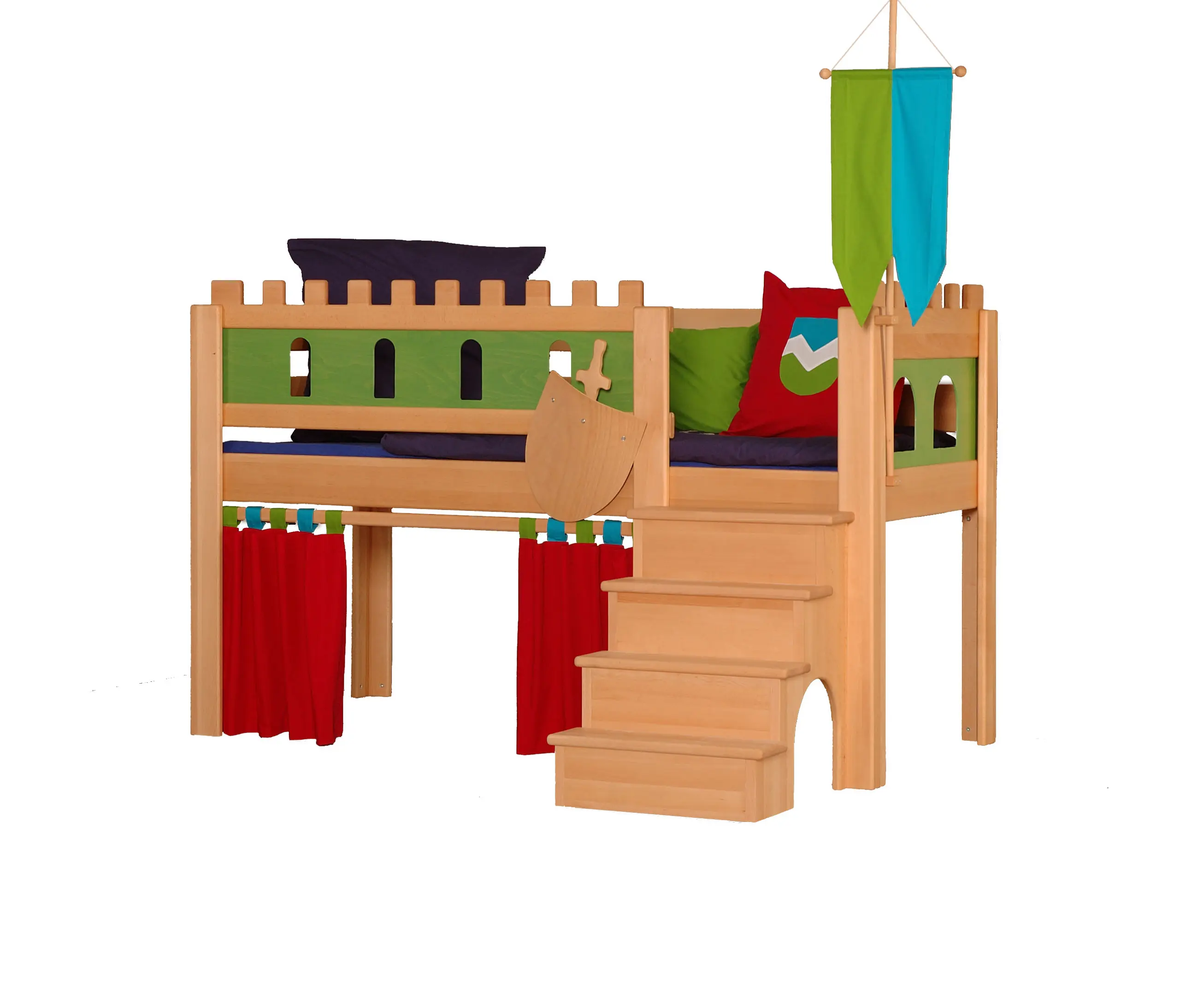 De Breuyn - Burg halbhohes Spielbett DBA-208.1