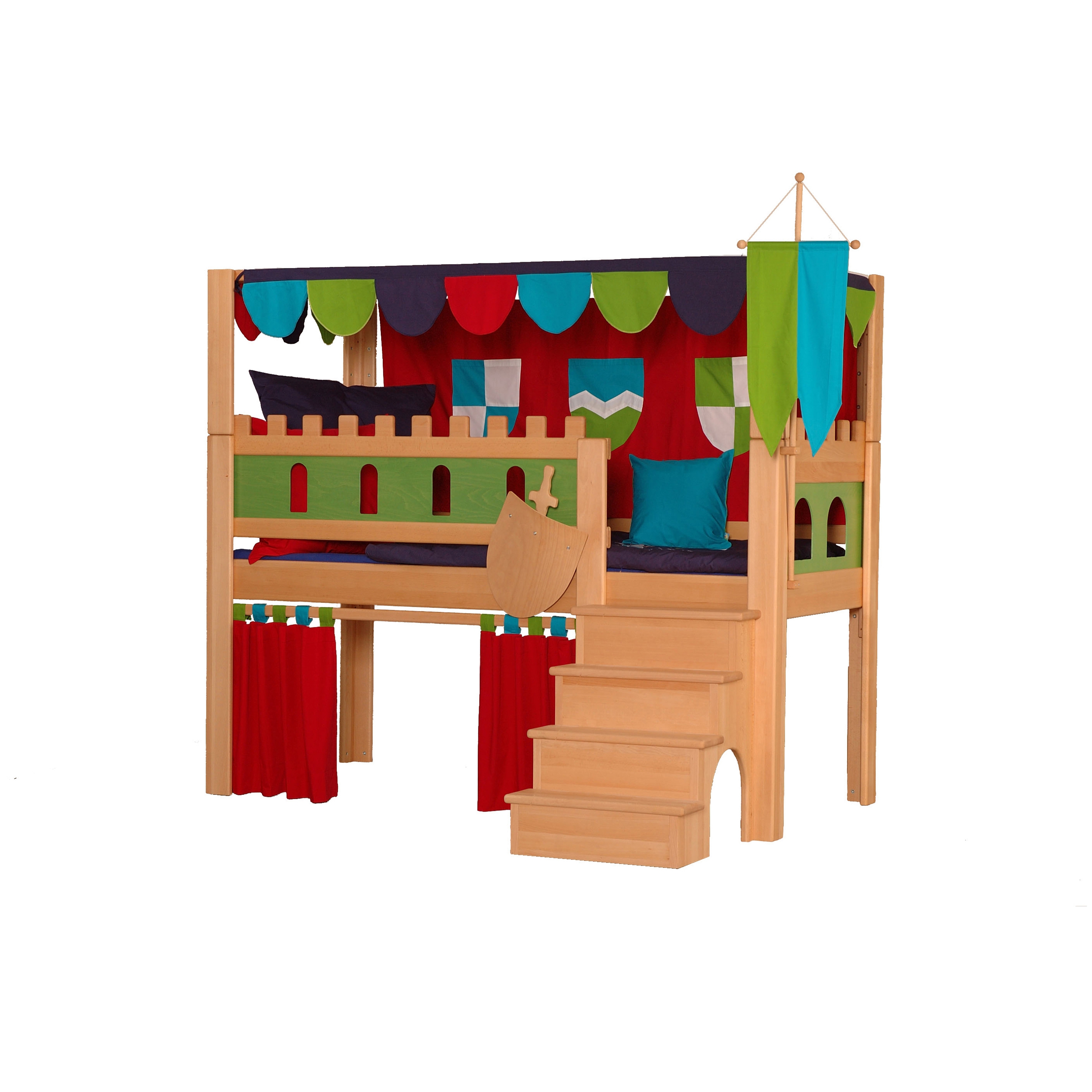 Produkt Burg Spielbett mit Baldachin DBA-208.2 des Herstellers De Breuyn anzeigen