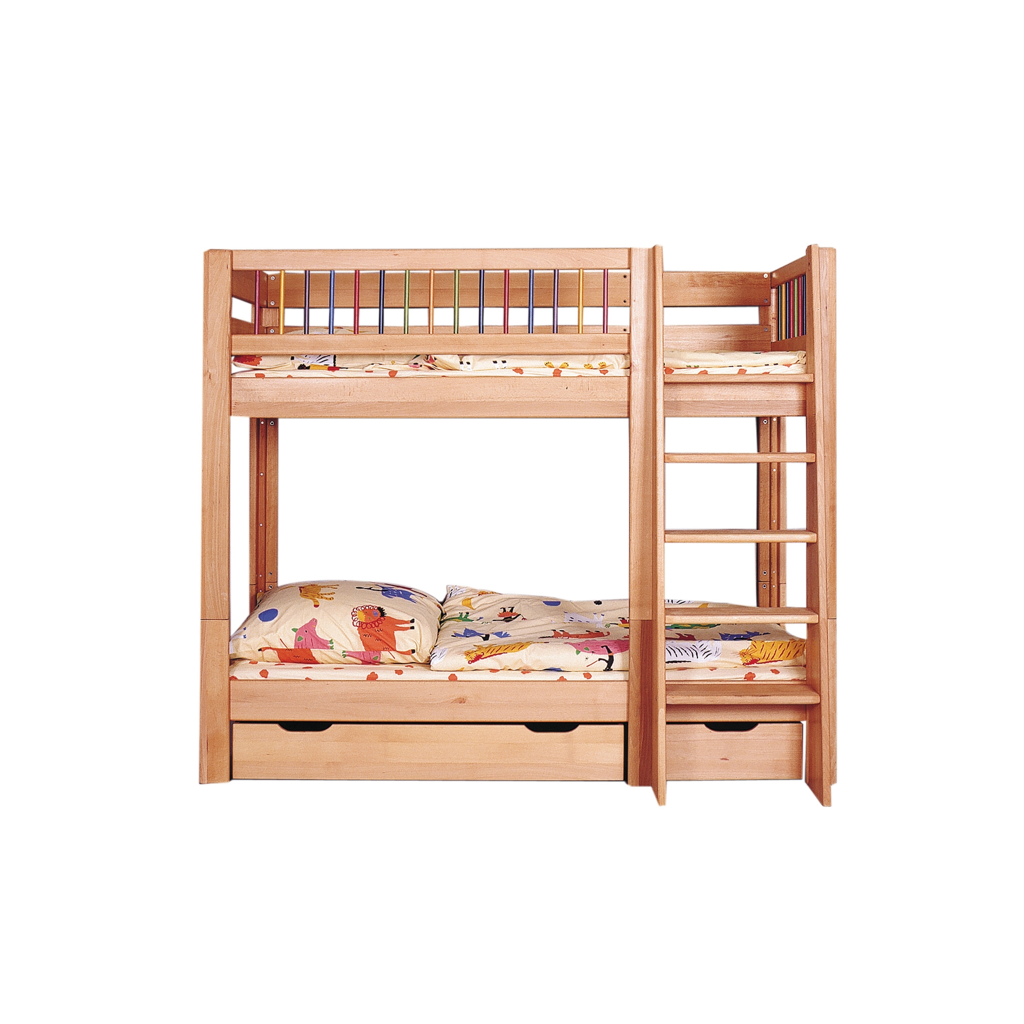 Produkt Kubu Etagenbett mit Kinderschutzgitter des Herstellers De Breuyn anzeigen