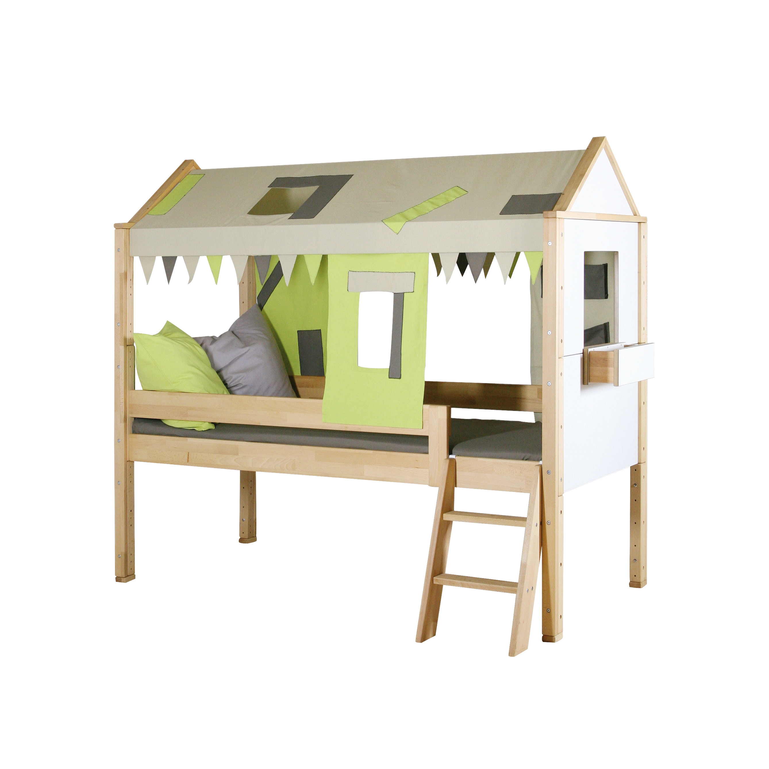 Vertoon produk Countryside semi-high play bed van vervaardiger De Breuyn