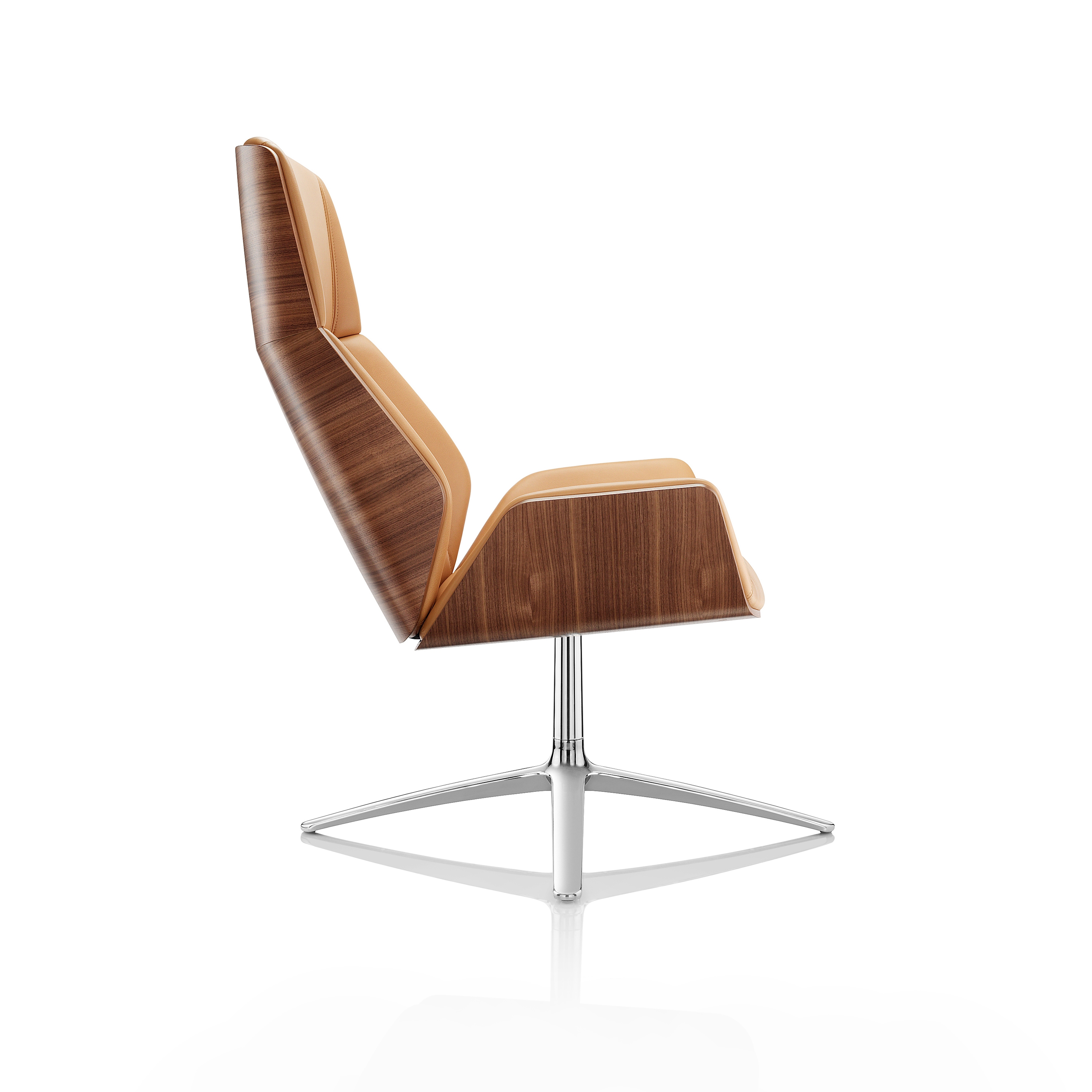Mostra il prodotto Kruze Lounge High Back - 4 Star base with show wood outer del produttore Boss Design