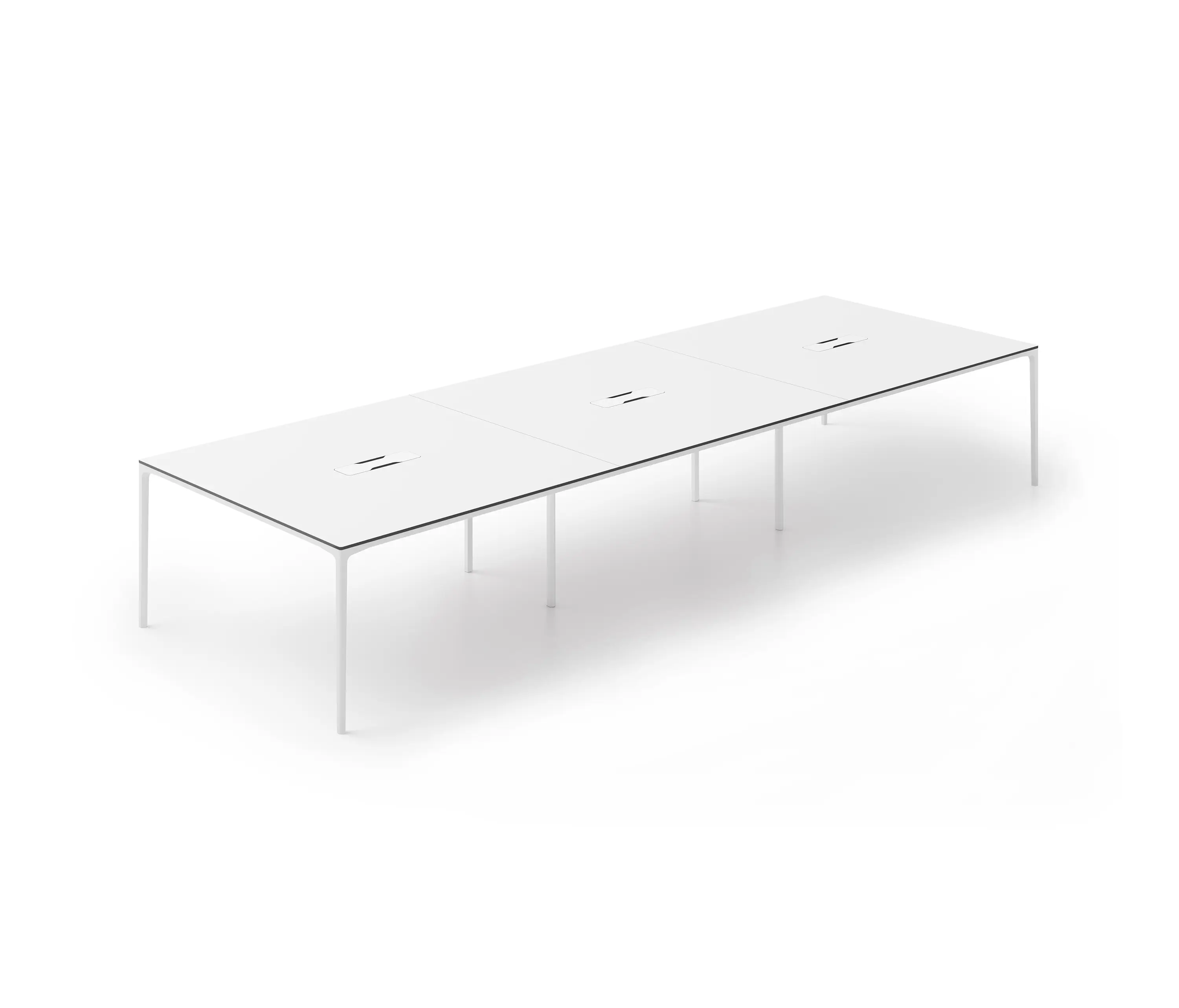 Boss Design - ATOM Meeting Table with Power & Data Cutout - Large Rectangular