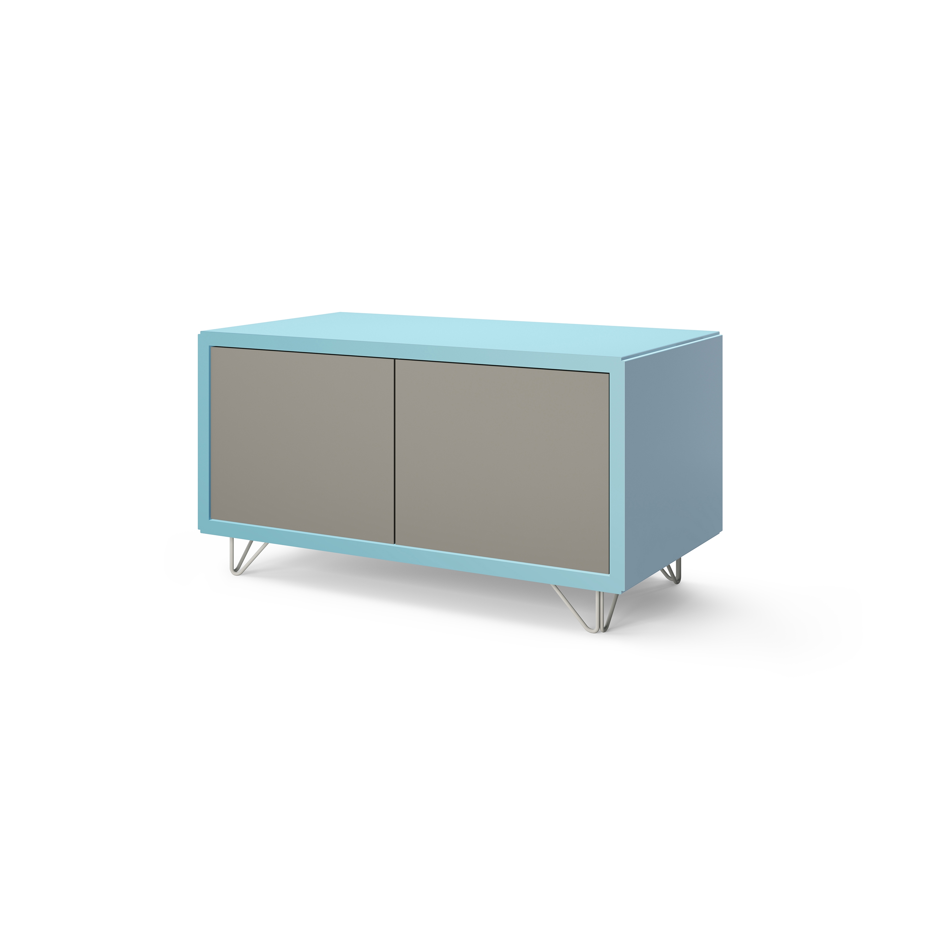 Display product Credenza - 2 door with wire feet from manufacturer Boss Design
