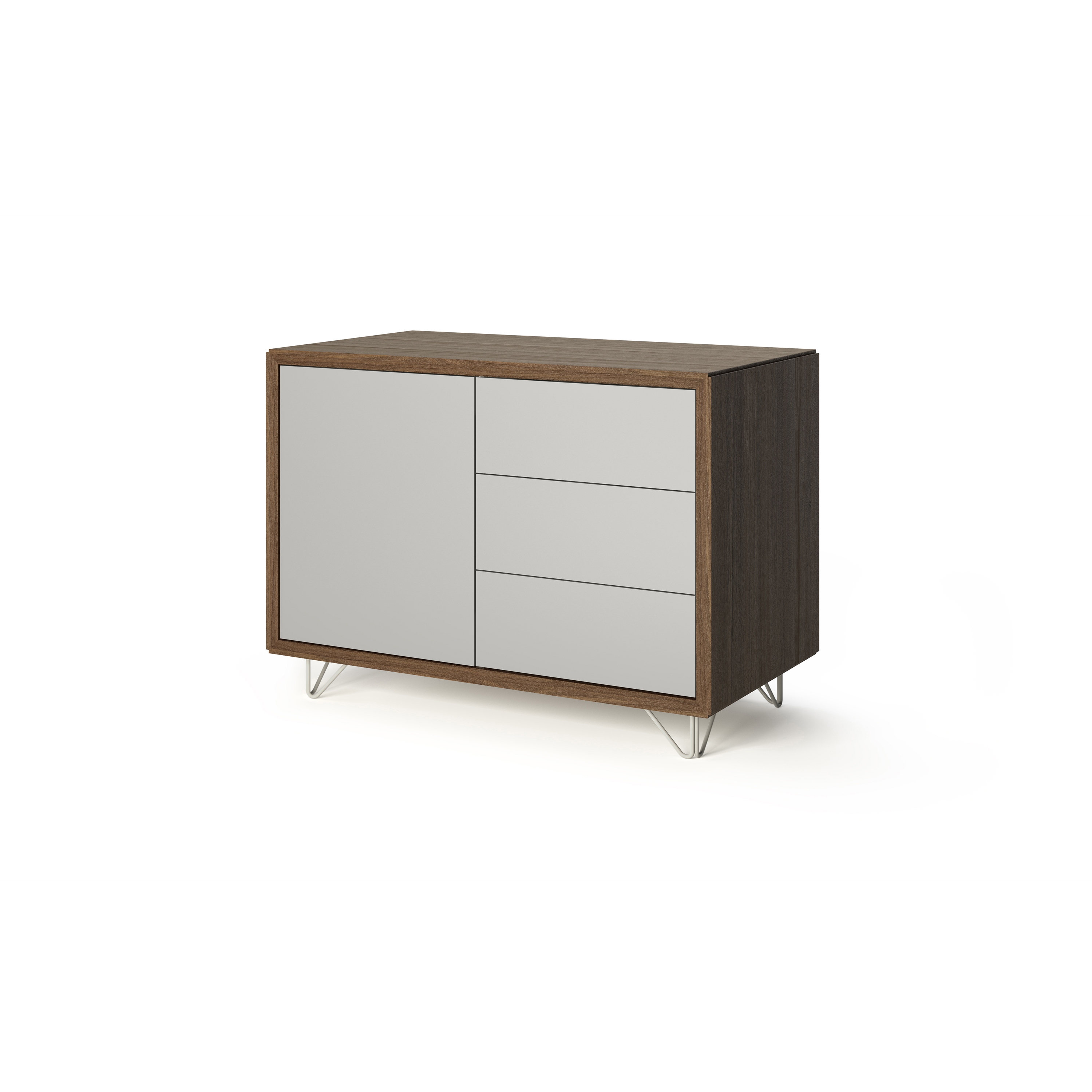 Produkt Credenza - 1 door 3 drawers with wire feet des Herstellers Boss Design anzeigen