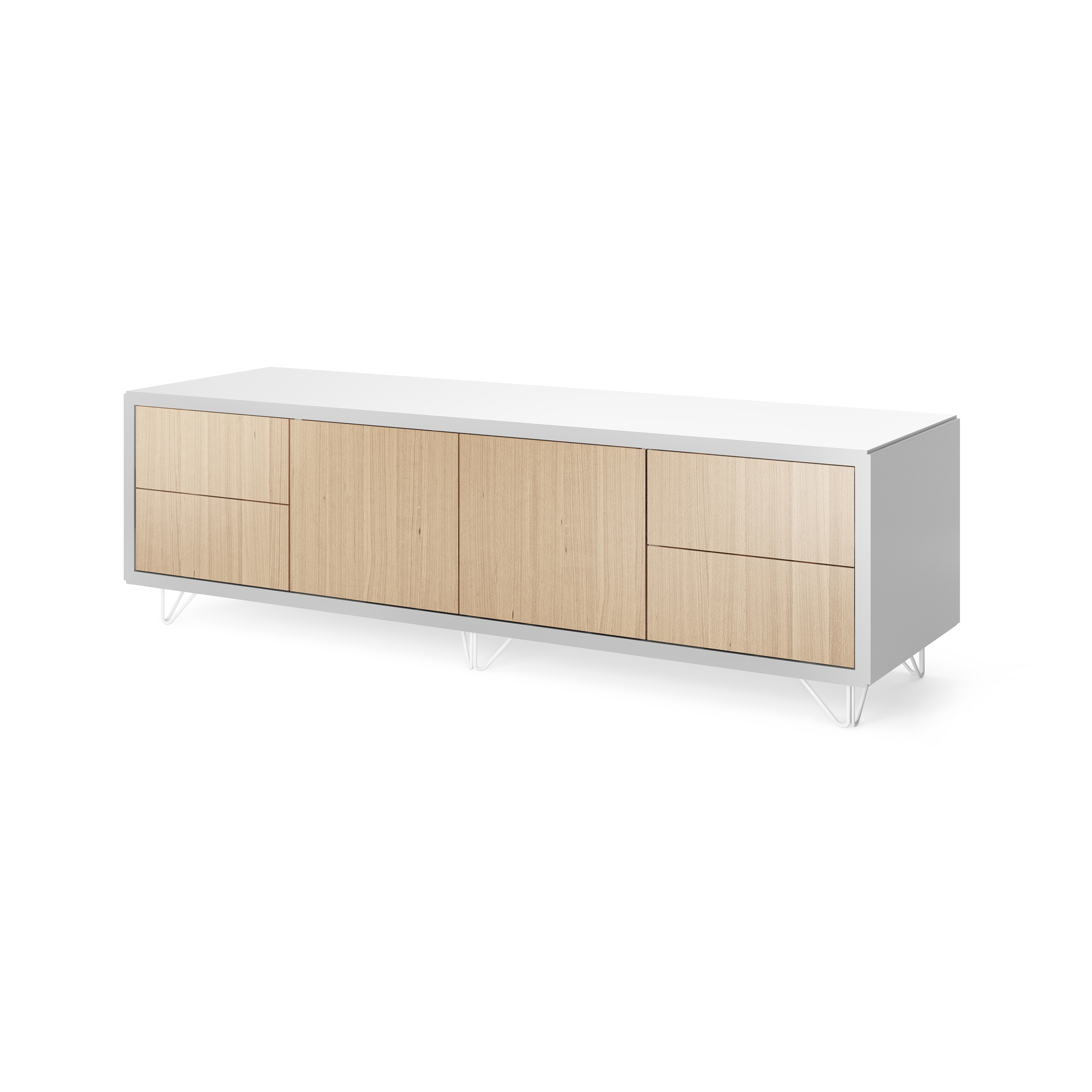 Mostra il prodotto Credenza - 2 door 4 drawer on wire feet del produttore Boss Design