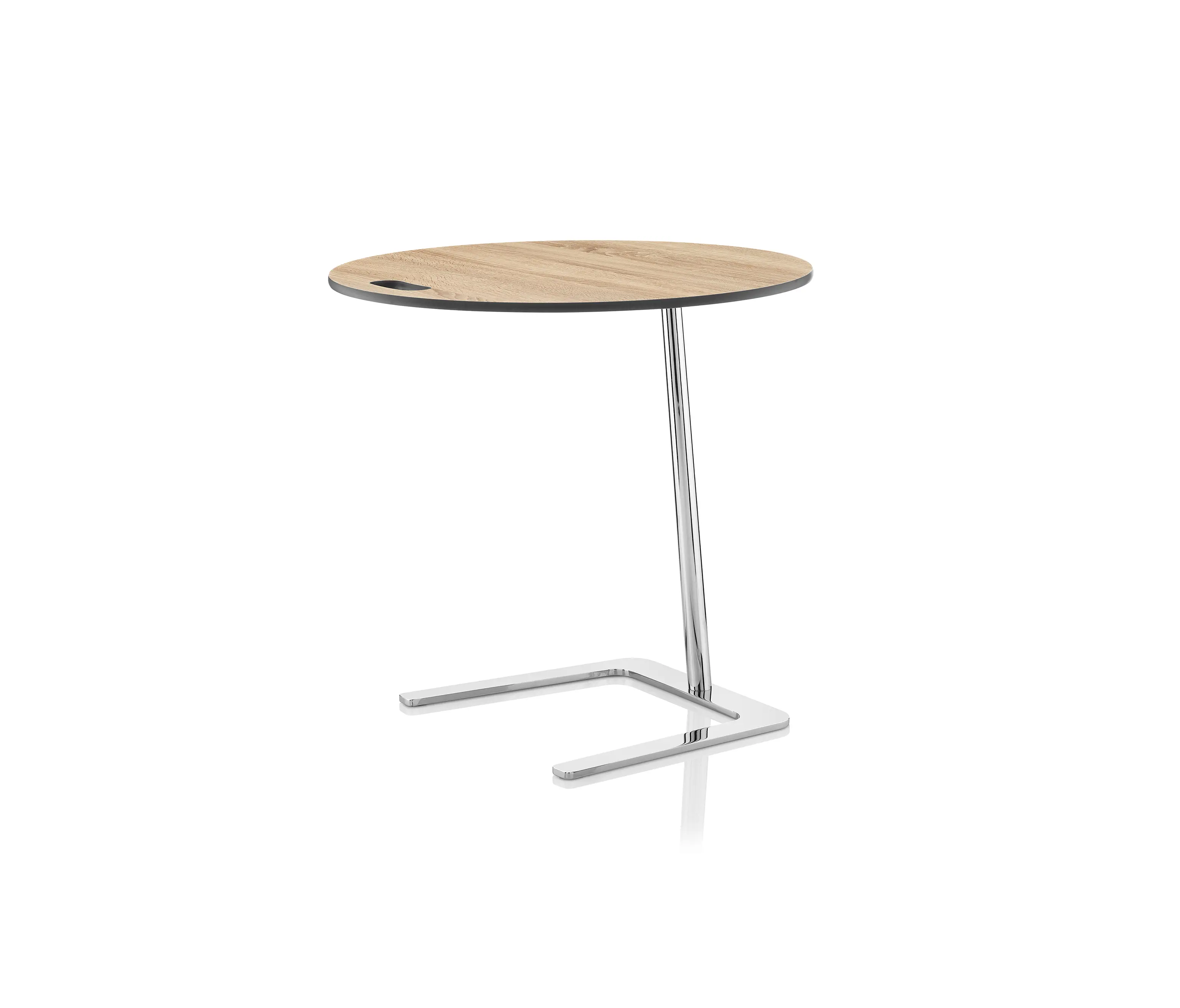 Boss Design - Flamingo Static table, Chrome frame with Circular Top