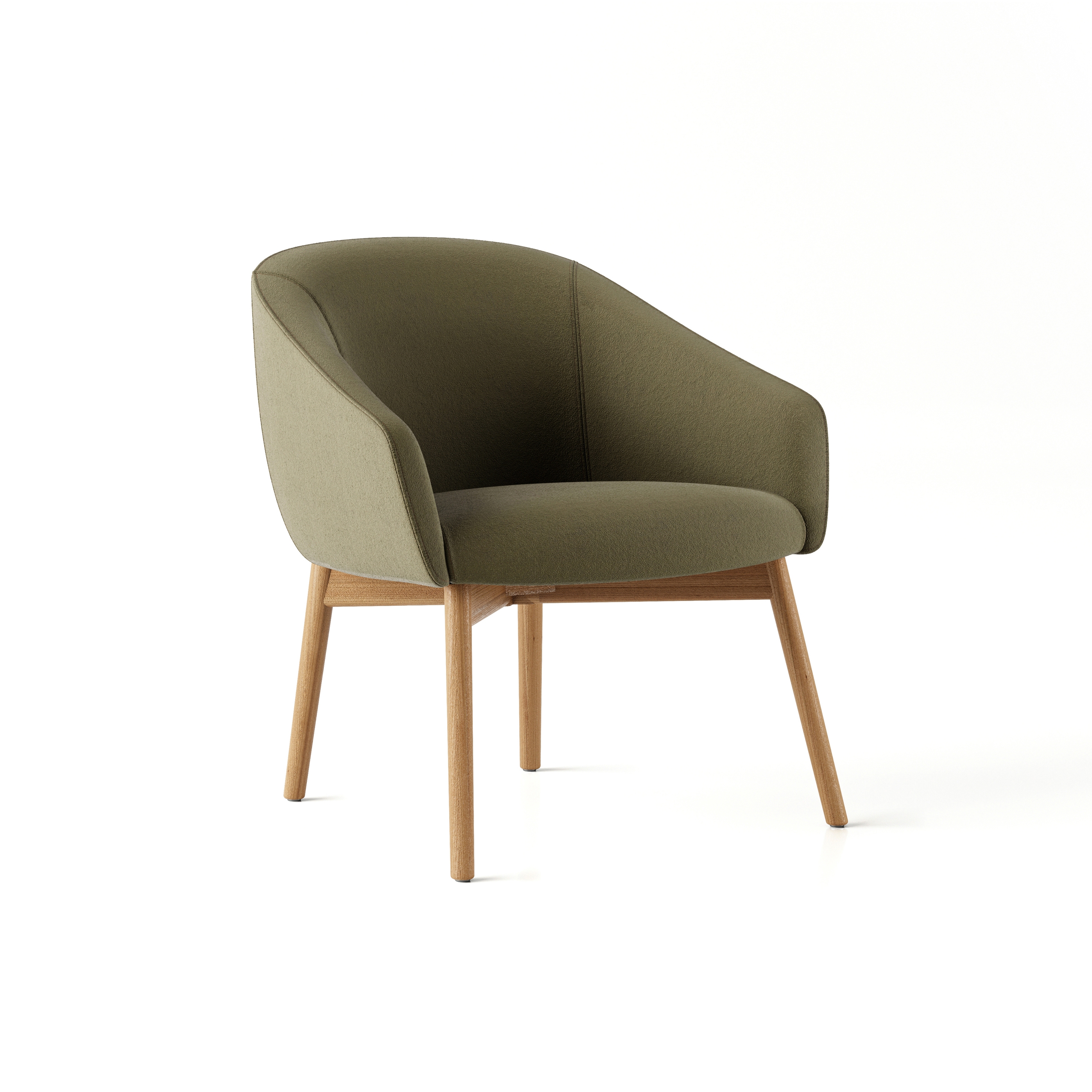 Paloma Lounge Chair - Wooden 4 Leg