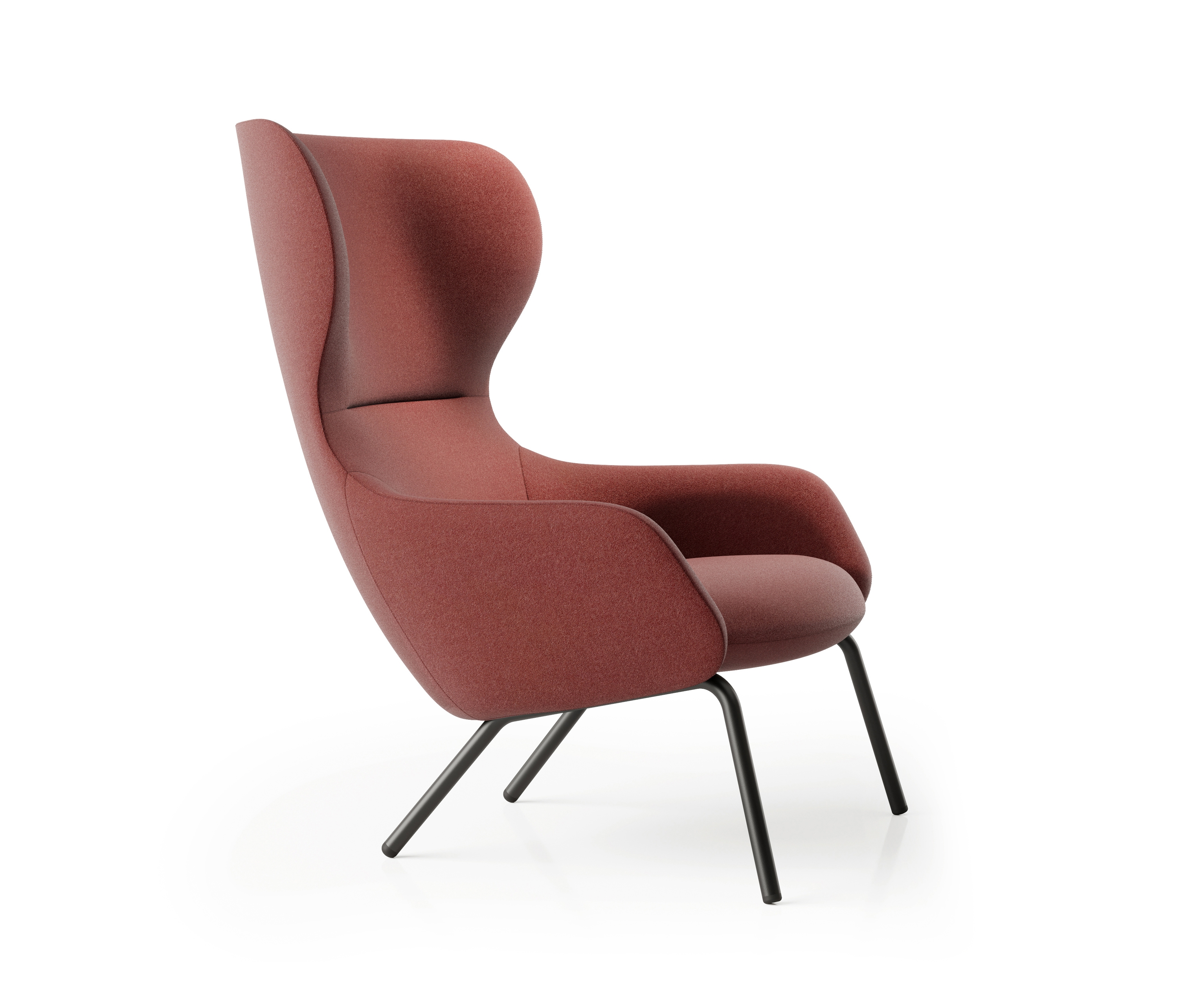 Mostrar el producto Amelia Wing Chair - Steel 4 Leg del fabricante Boss Design