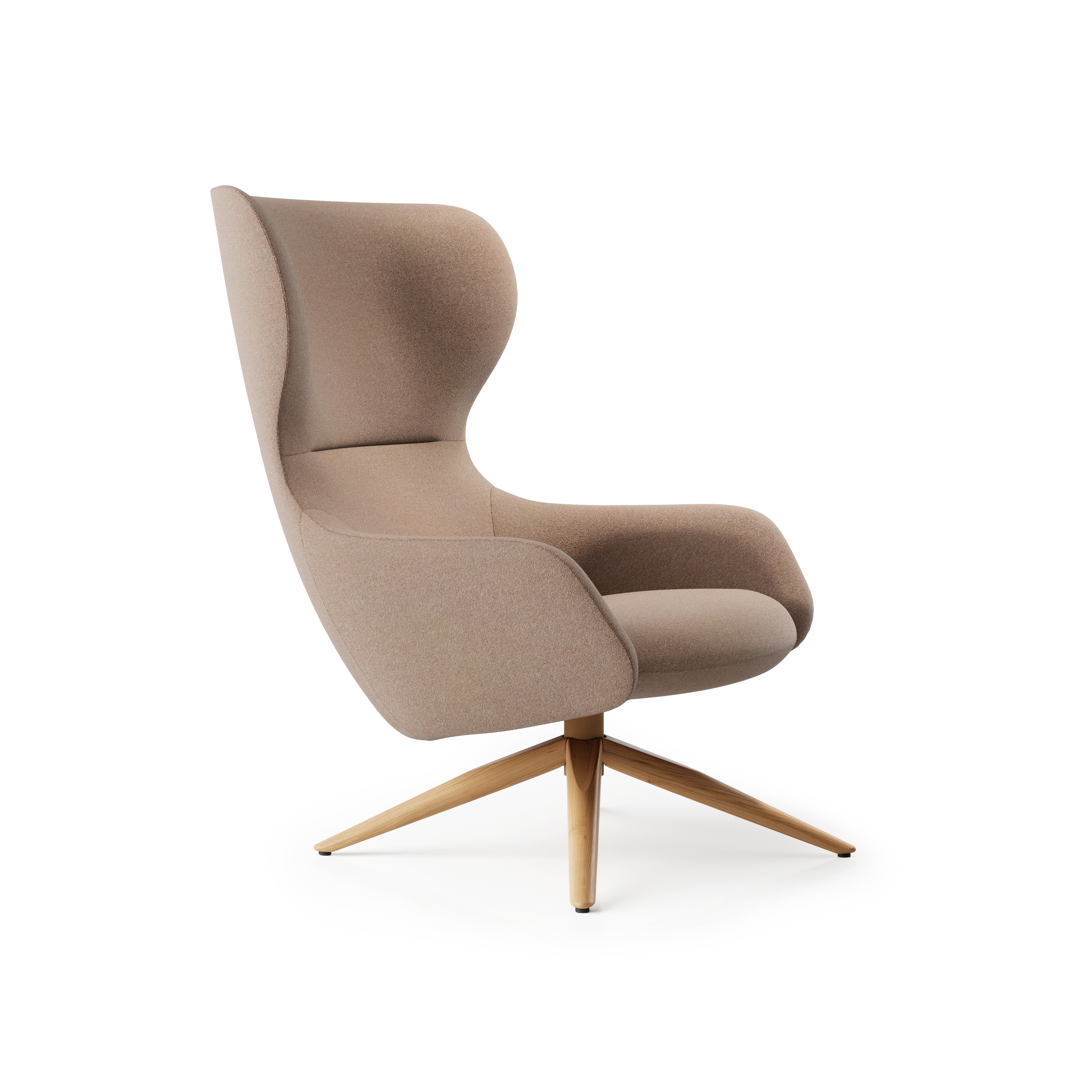 Display product Amelia Wing Chair - Oak 4 Star from manufacturer Boss Design