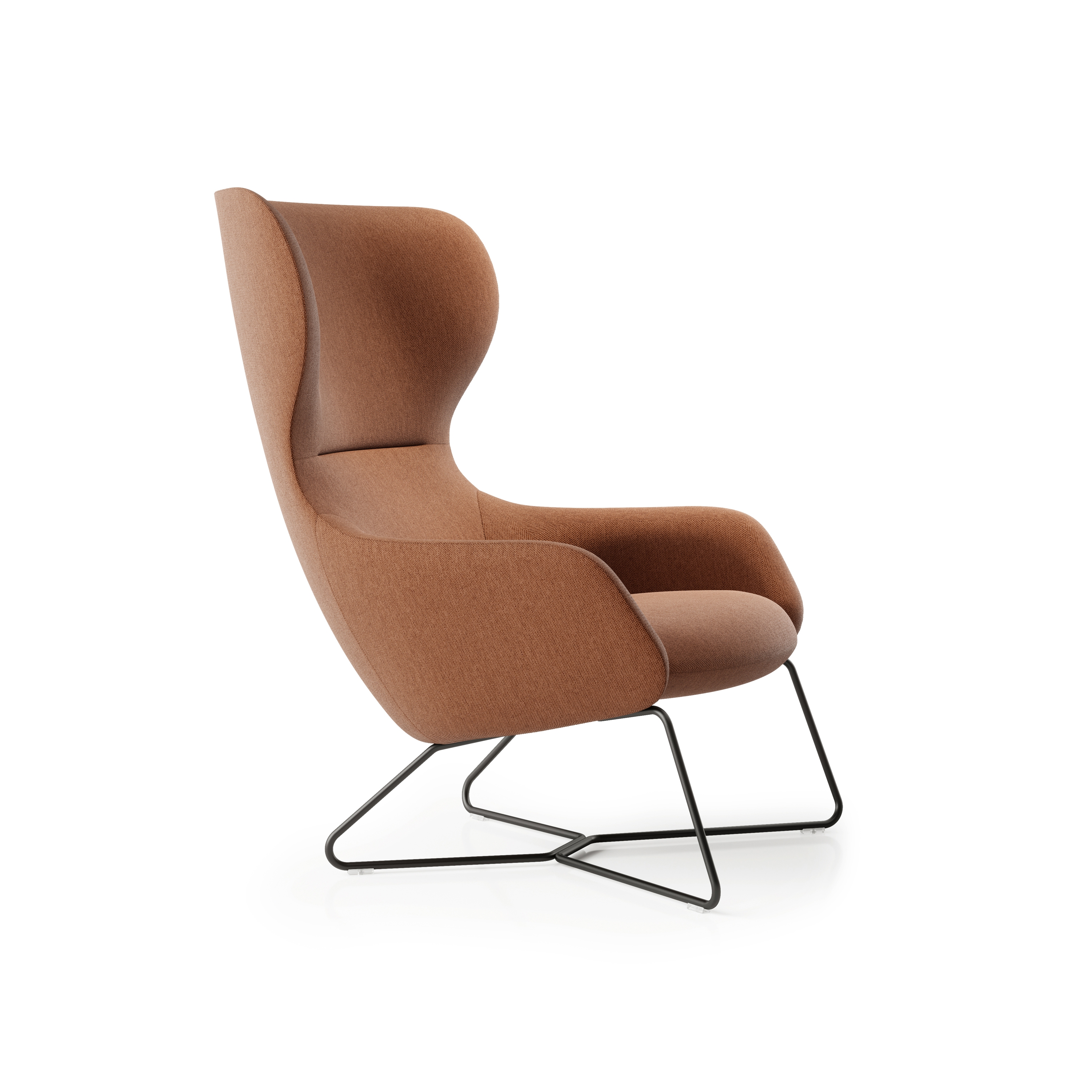 Amelia Wing Chair - Sled base