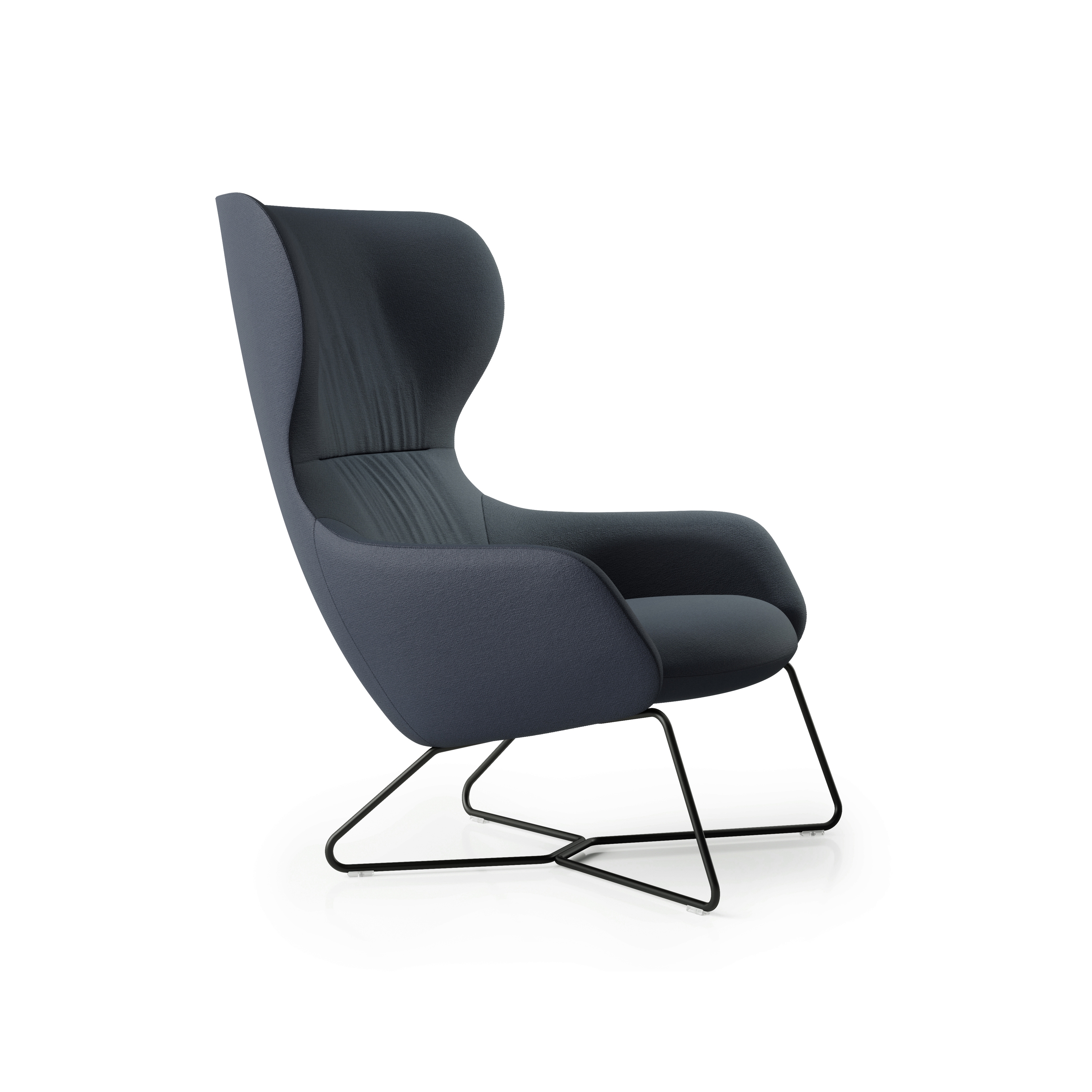 Amelia Wing Chair - Sled Base